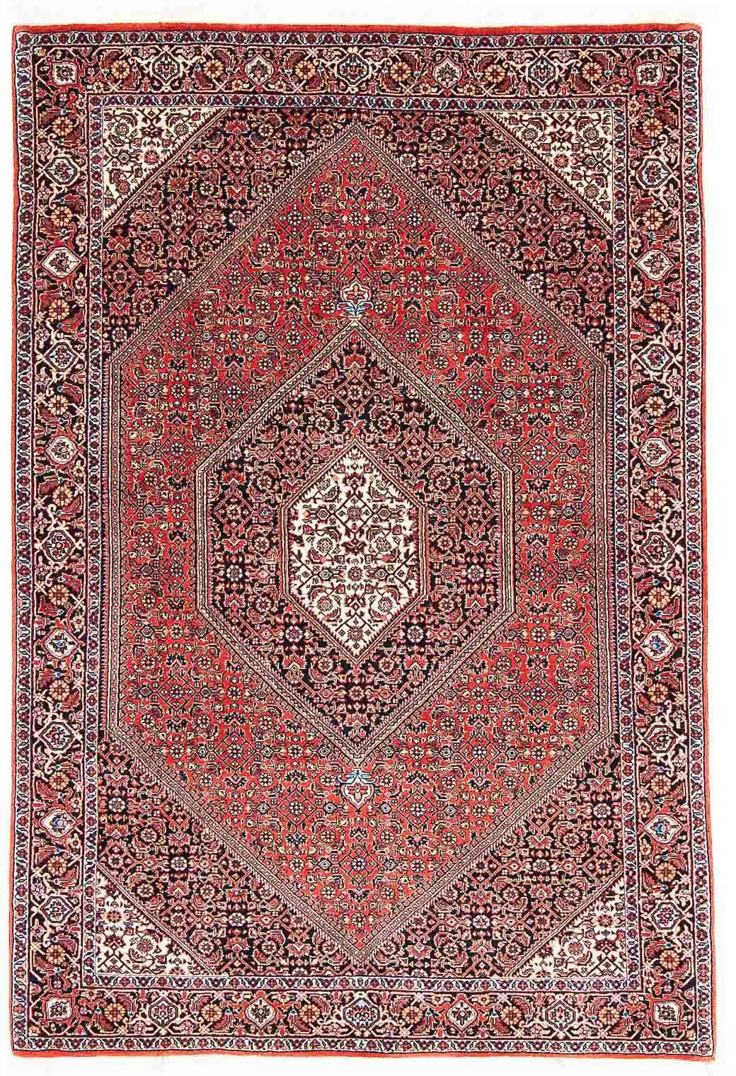 morgenland Zijden vloerkleed Bidjar medaillon 181 x 111 cm Uniek exemplaar met certificaat