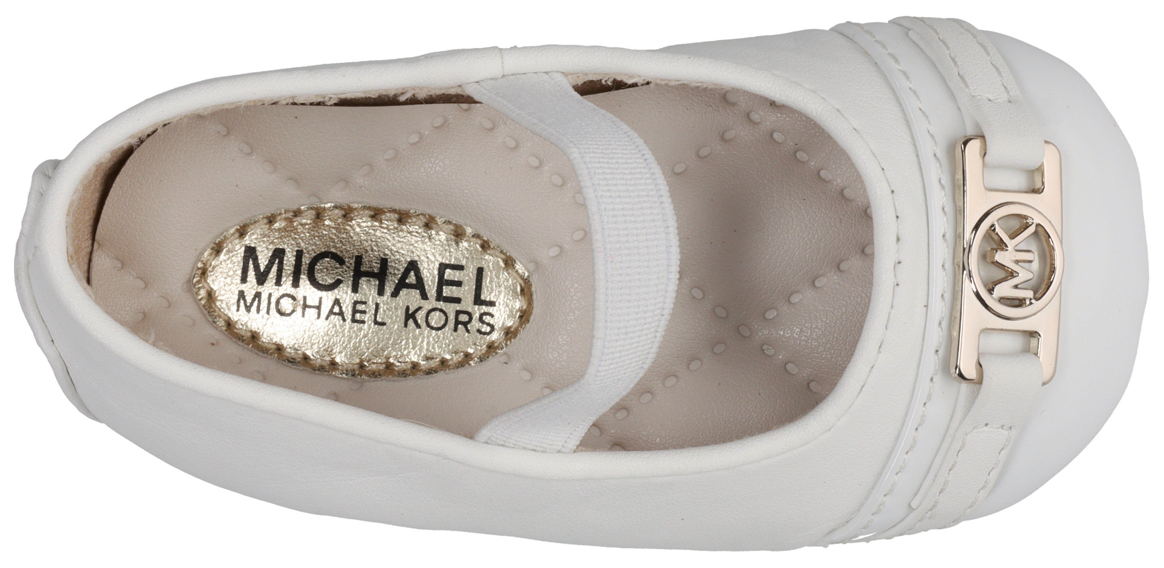 MICHAEL KORS KIDS Ballerina's BABY NYOMI Feestelijke schoen, doopschoen met praktische rubberband