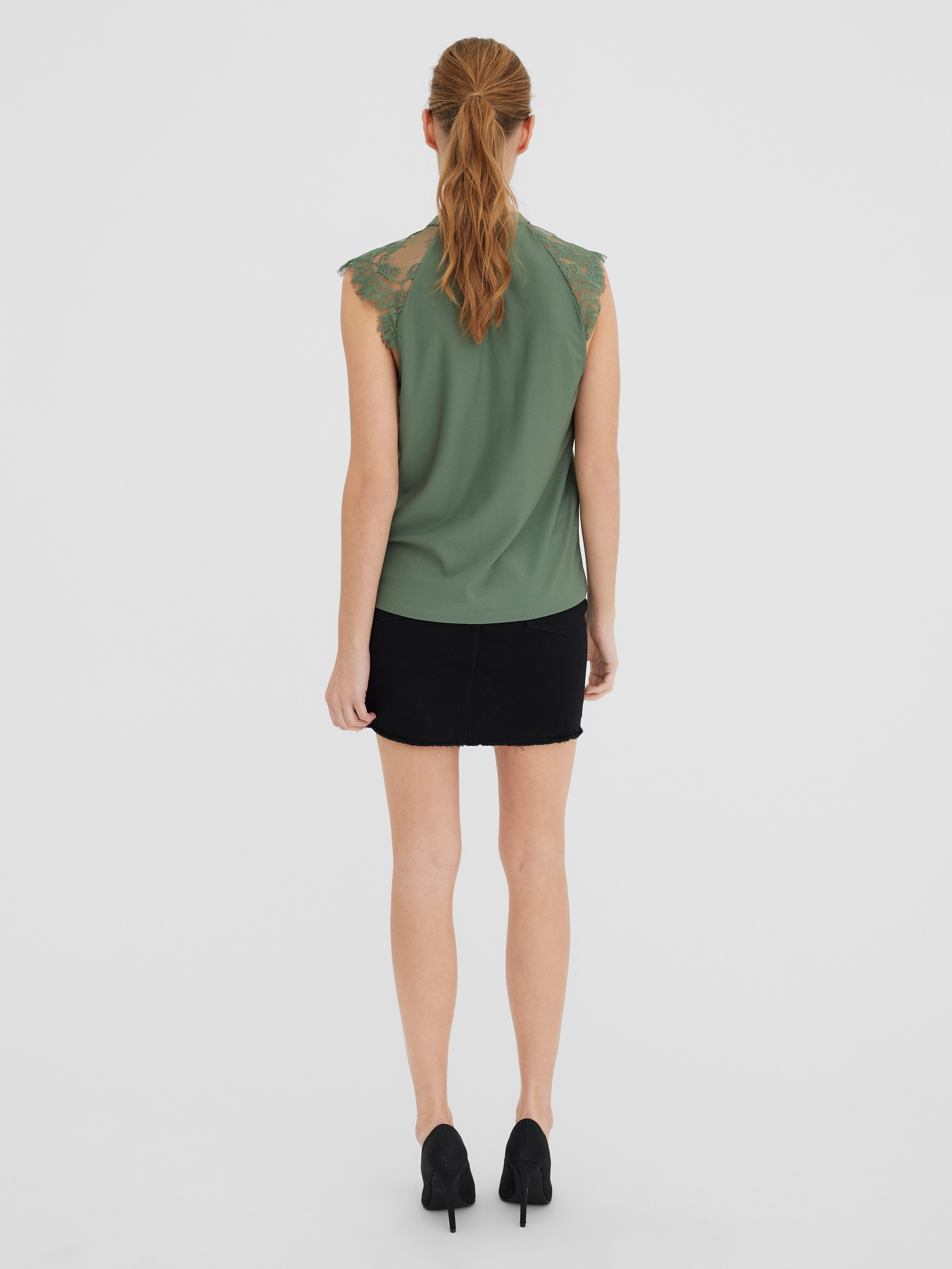 Vero Moda Kanten top VMMILLA SL LACE TEE
