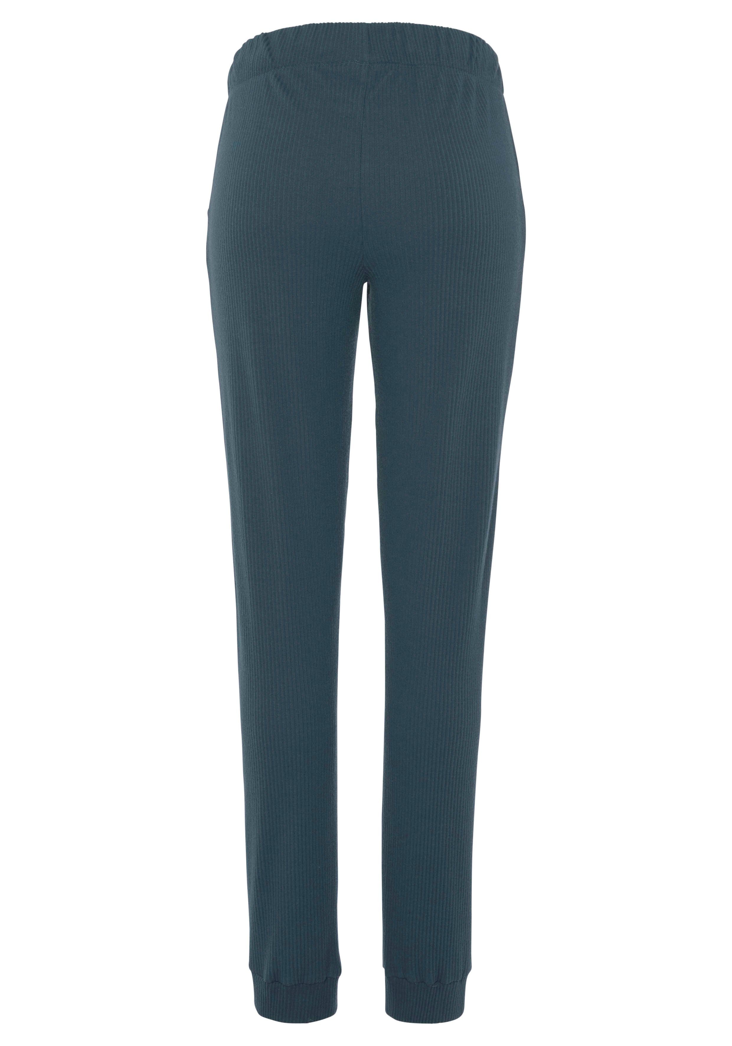 s.Oliver RED LABEL Beachwear Relaxbroek -broek in ribkwaliteit Sweatbroek van ribkwaliteit met insteekzakken, loungewear