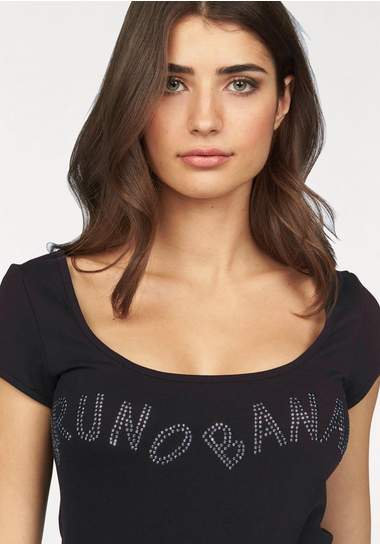 BRUNO BANANI T-shirt met glitterstuds BRUNO BANANI T-shirt met glitterstuds