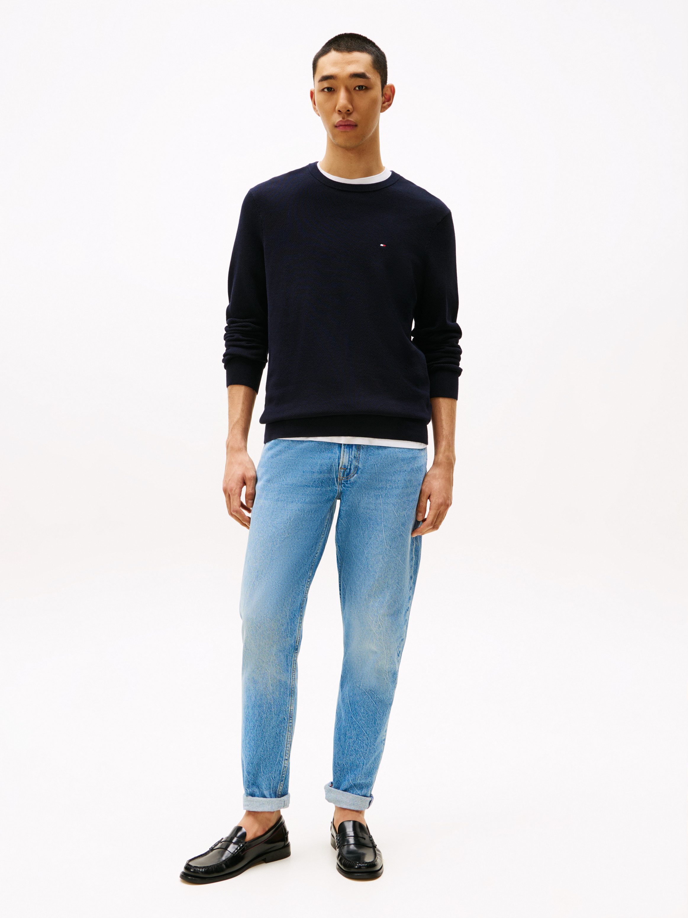 Tommy Hilfiger Trui met ronde hals ESSENTIAL STRUCTURE CREW NECK