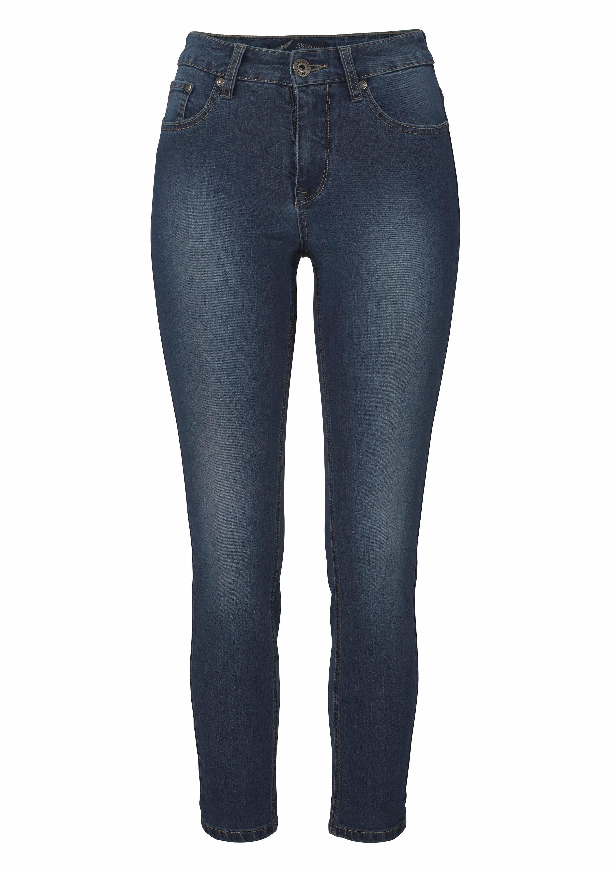 Arizona 7/8 jeans Shaping strak, skinny jeans, used-wassing, high-waist, 7/8-lengte