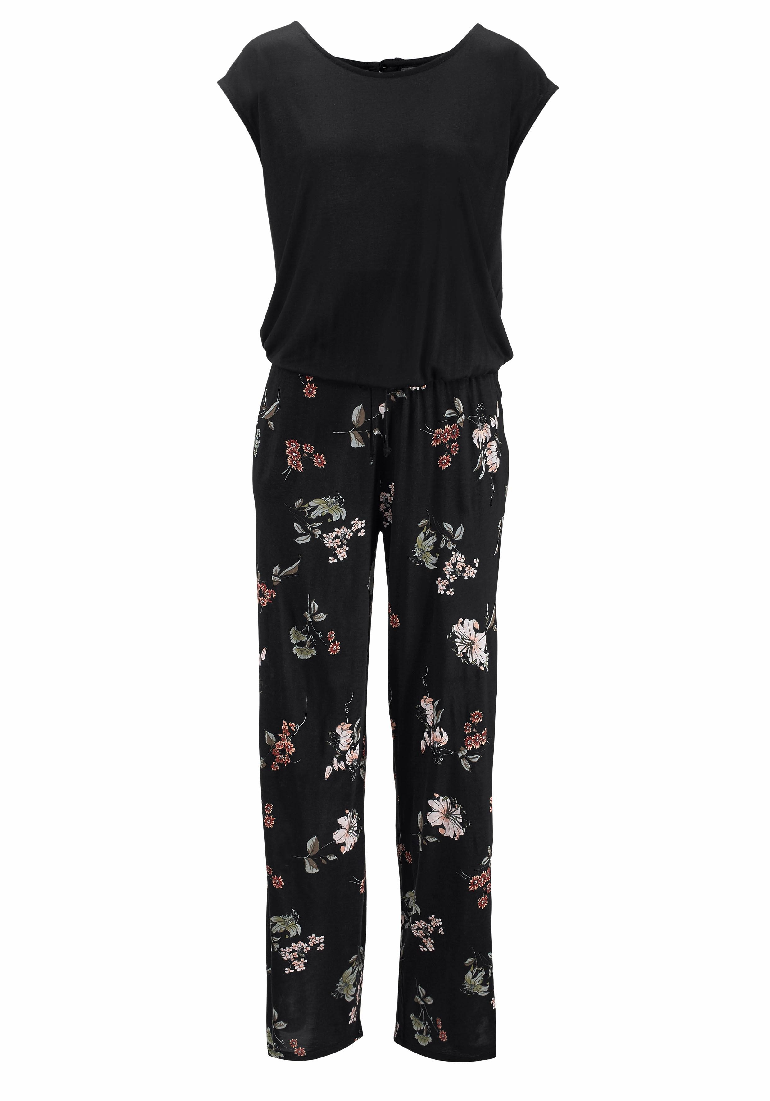Lascana Jumpsuit met wijd been en zakken, losse jumpsuit, zomers