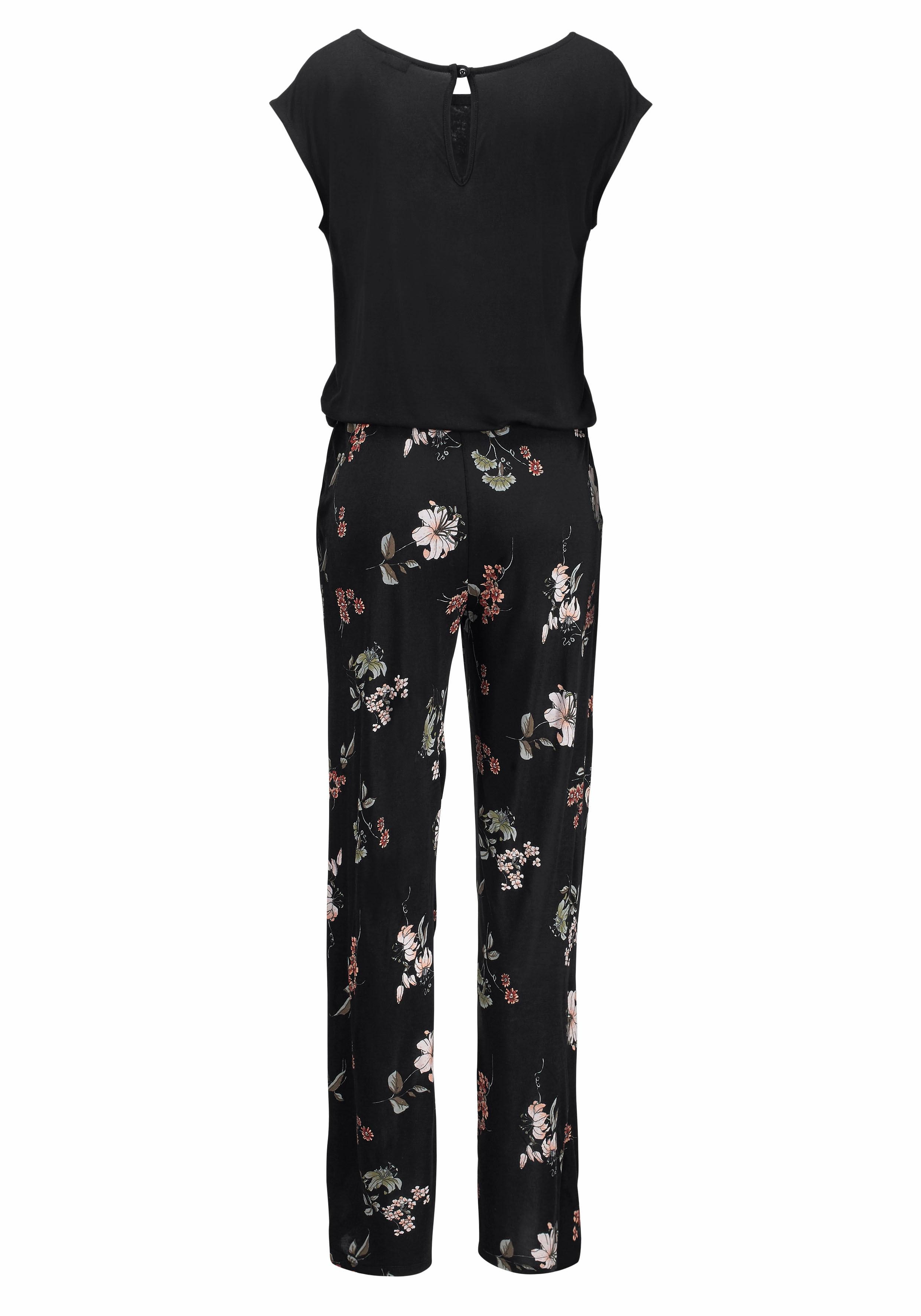 Lascana Jumpsuit met wijd been en zakken, losse jumpsuit, zomers