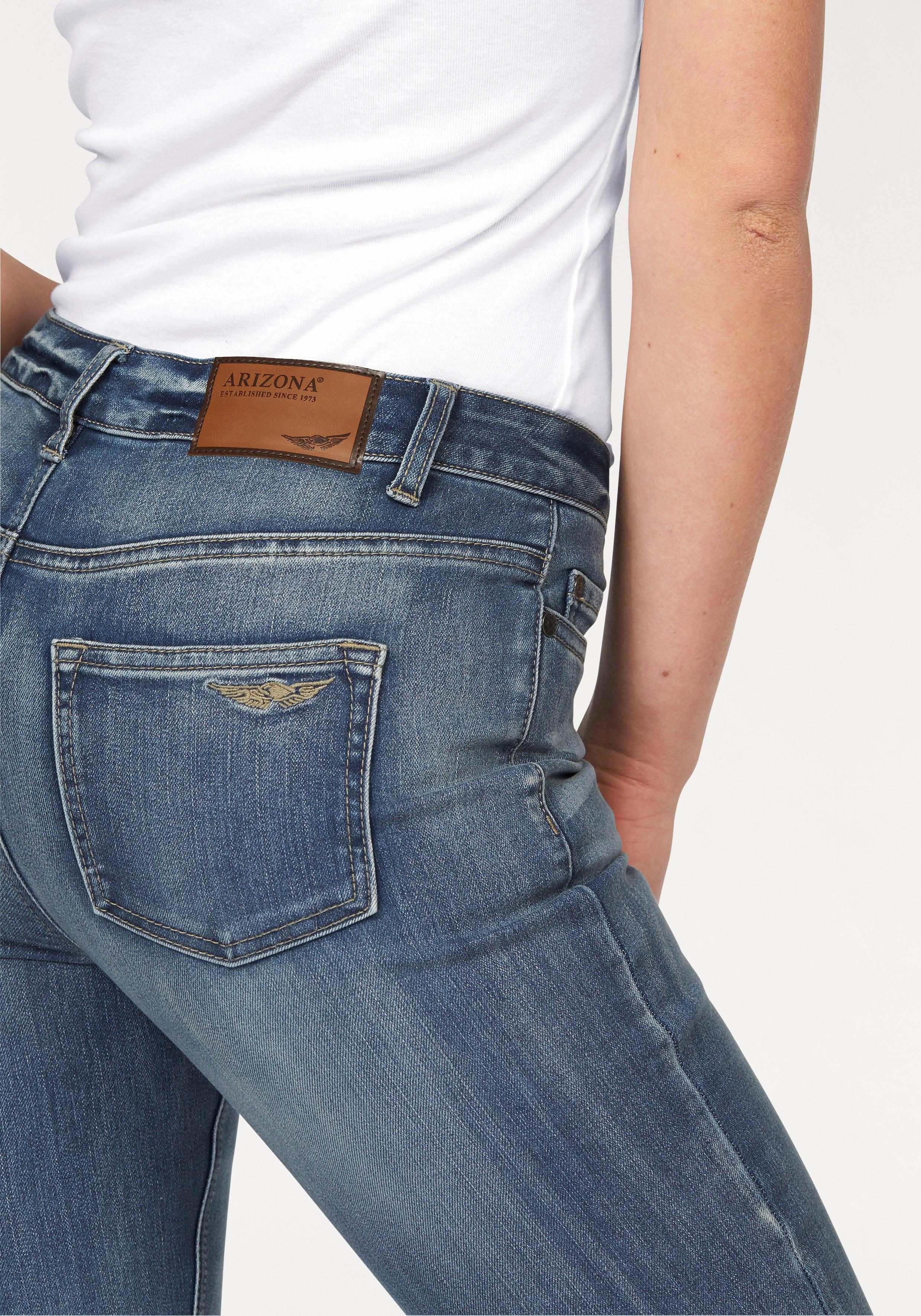 Arizona Bootcut jeans Baby Bootcut licht uitlopende broekspijpen, hoge taille
