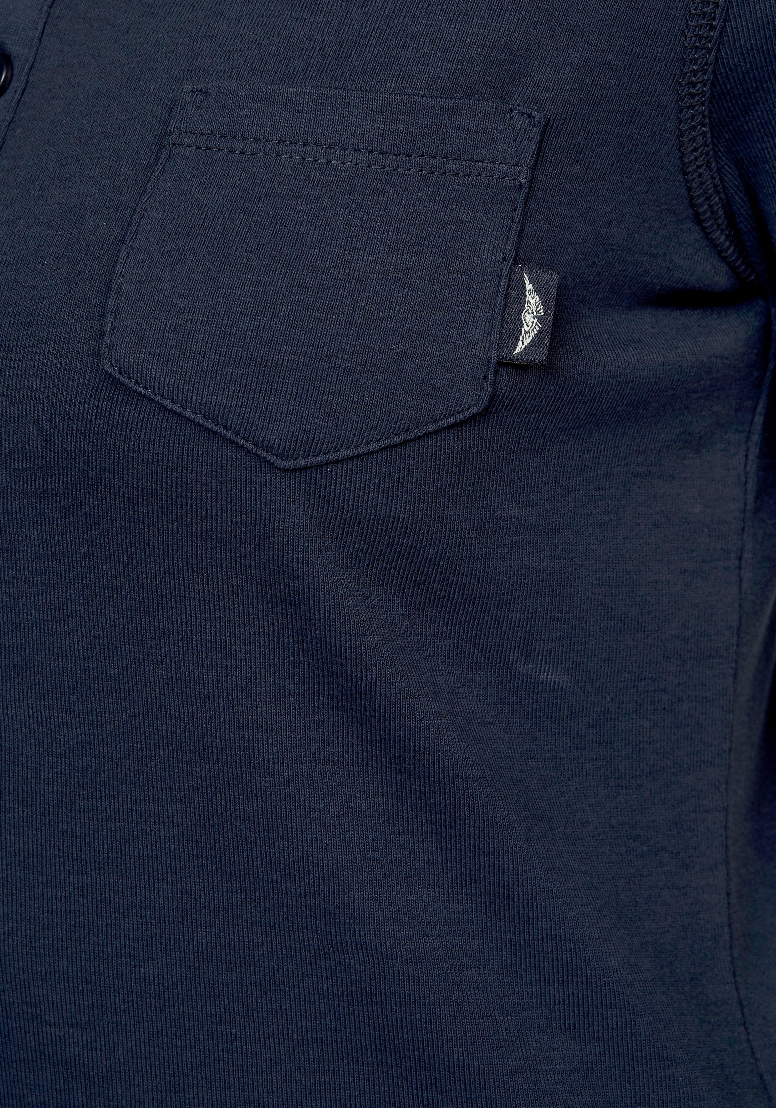 Arizona Shirt met lange mouwen zeer figuurvolgende snit, effen, ronde hals