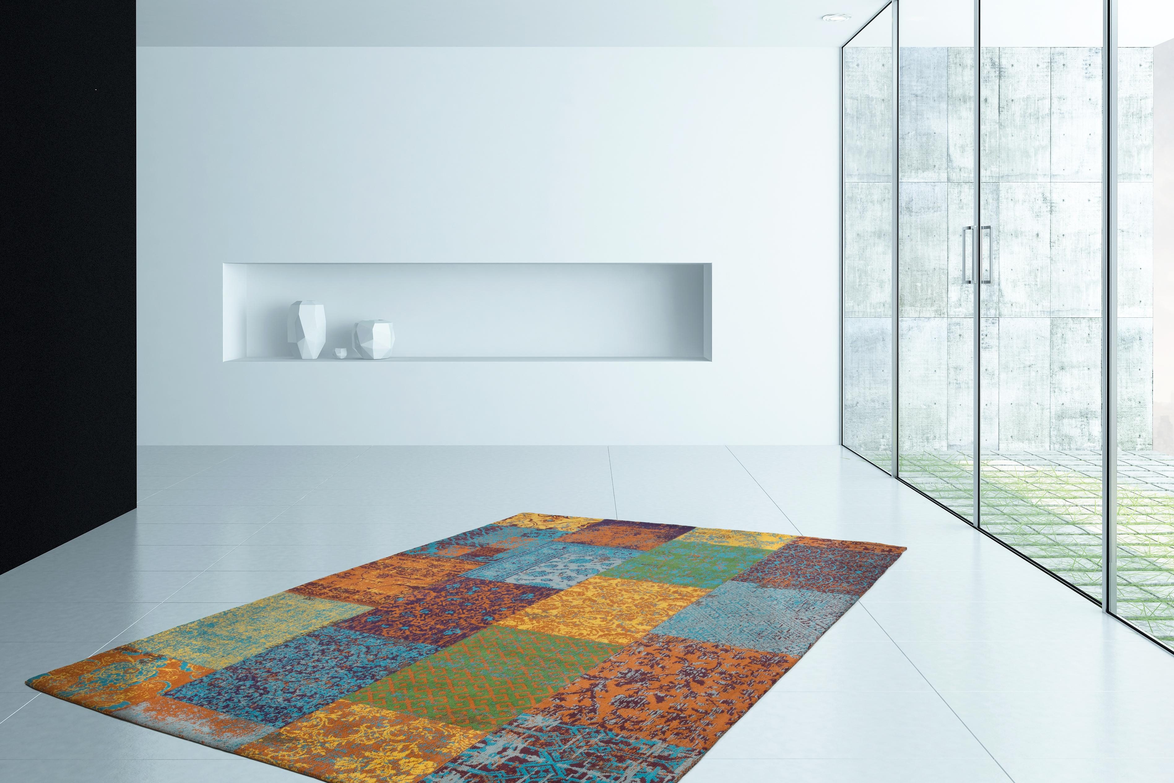 Kayoom Vloerkleed Symphony 160 Platweefsel, puur katoen, woonkamer
