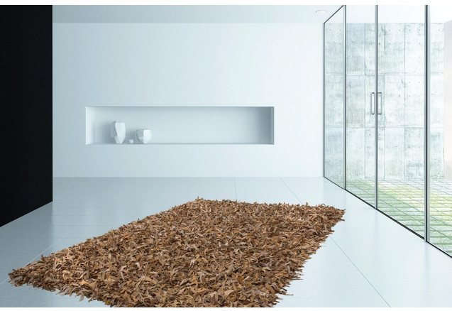 Uniek vloerkleed, KAYOOM, »Terence 310«, hoogte 50 mm, leer, met de hand geweven Uniek vloerkleed, KAYOOM, »Terence 310«, hoogte 50 mm, leer, met de hand geweven