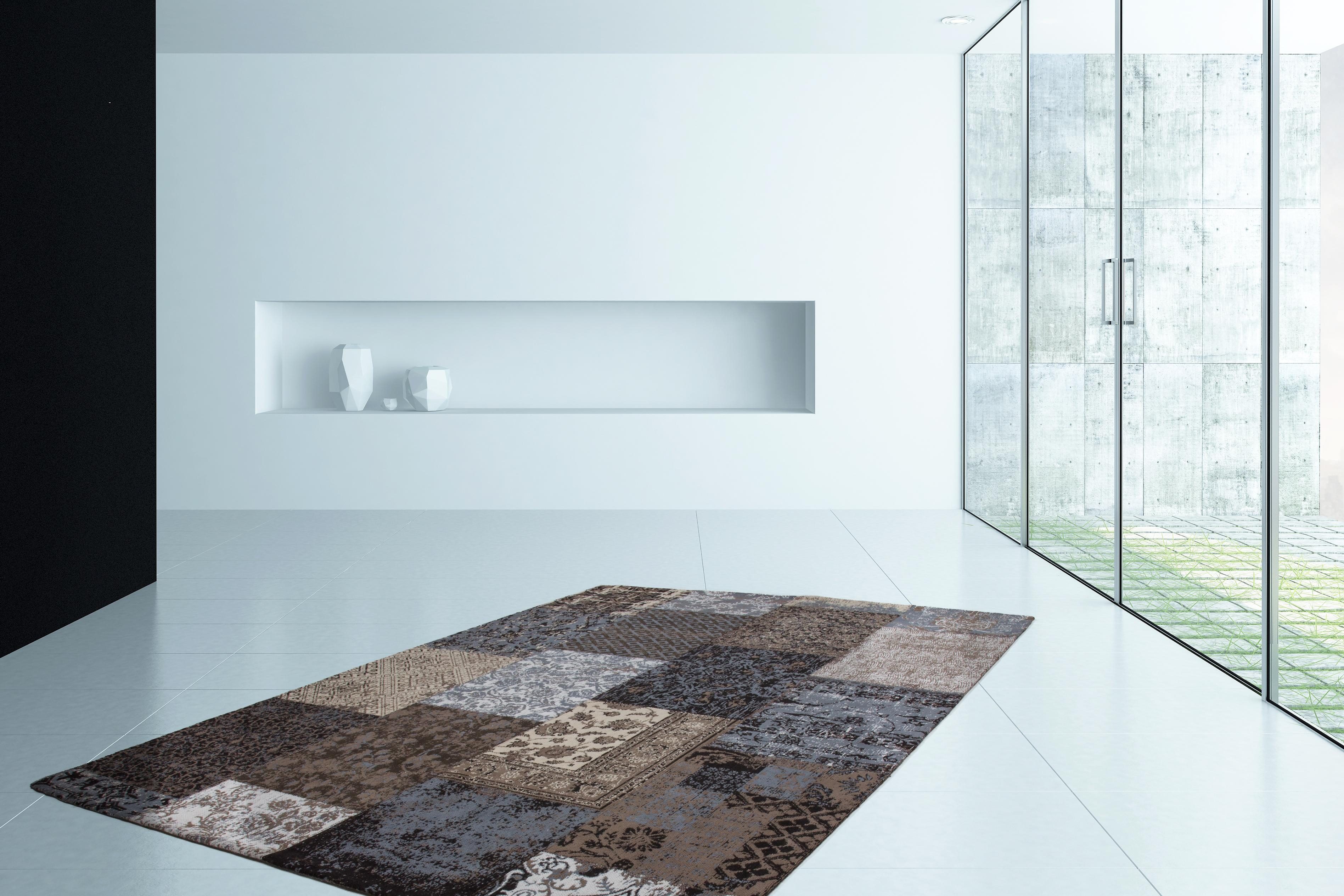 Kayoom Vloerkleed Symphony 160 Platweefsel, puur katoen, woonkamer