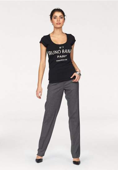 BRUNO BANANI Broek met persplooien BRUNO BANANI Broek met persplooien