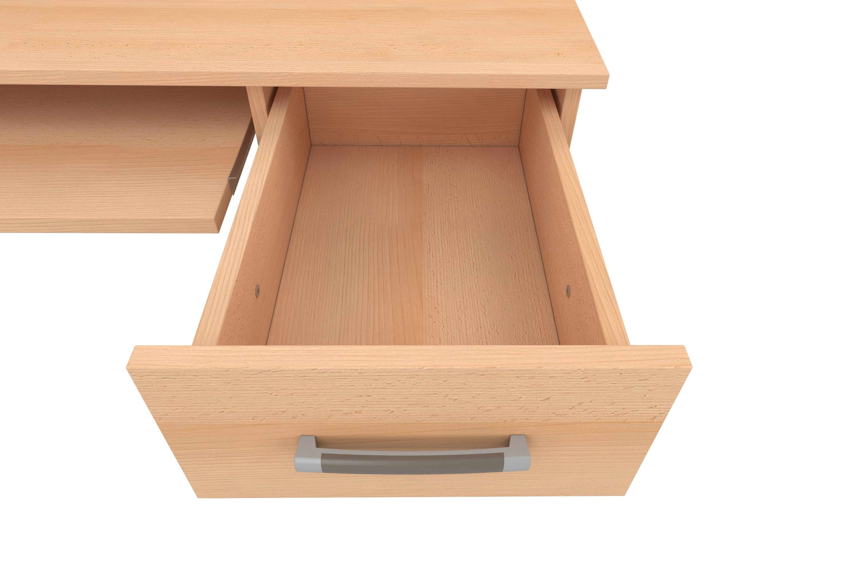 VOGL Möbelfabrik Bureau Don met toetsenbord- & printeruittrek, breedte 137,5 cm, made in germany