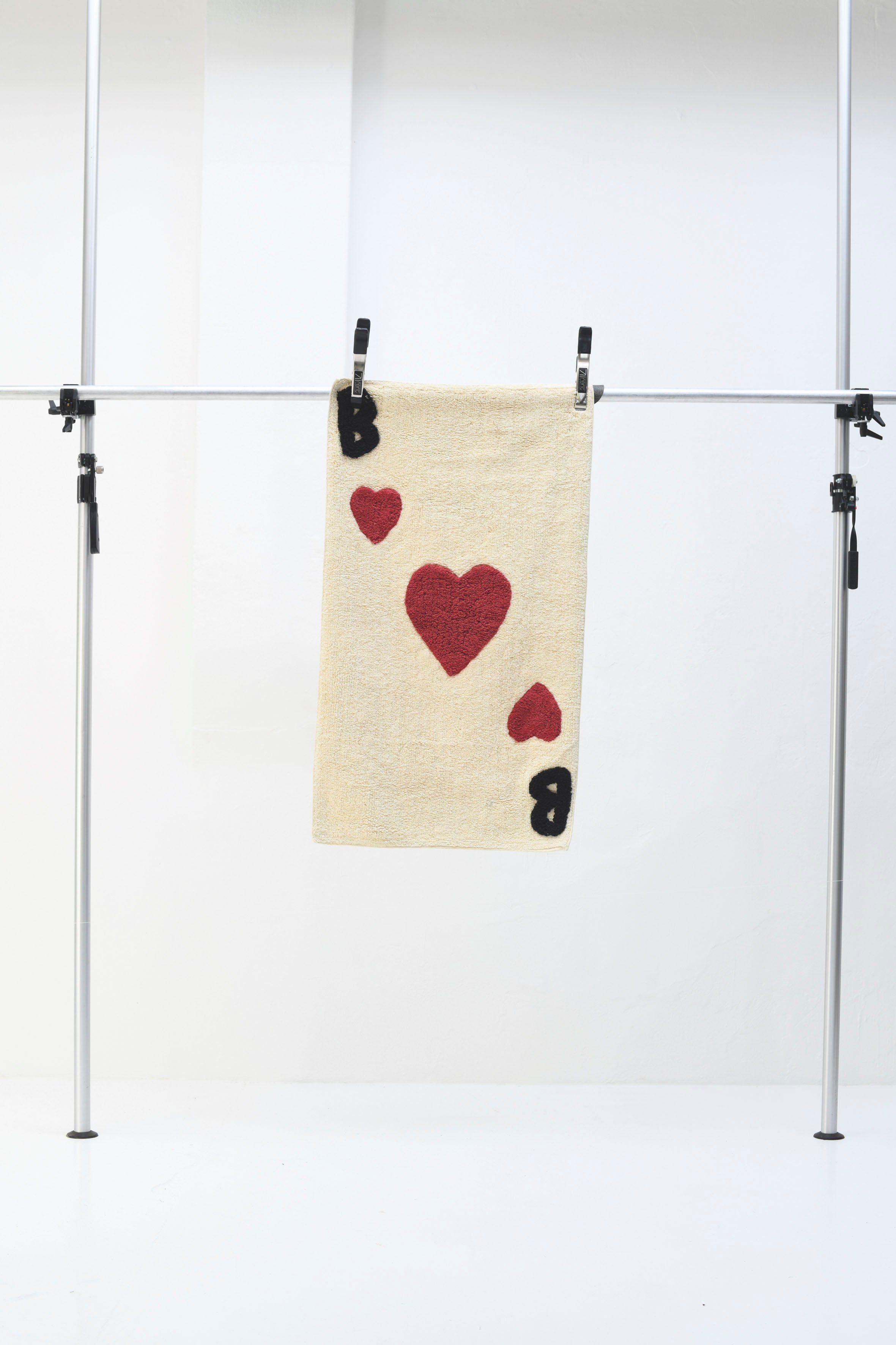 TOM TAILOR HOME Badmat Bings Heart of Bings Badmat, 100% katoen, uni kleuren, harten- en lettersmotief (1 stuk)