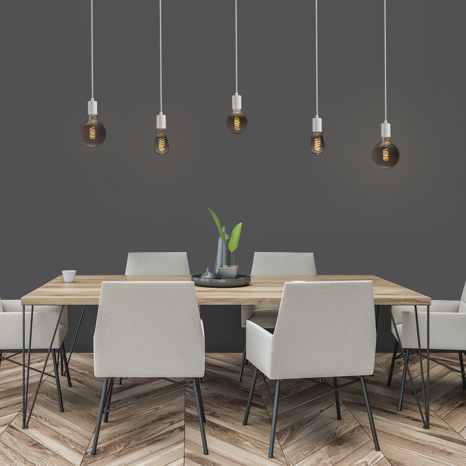 Paco Home Hanglamp Hugo In te korten 1 fitting gemakkelijke montage ideaal voor een individuele vormgeving