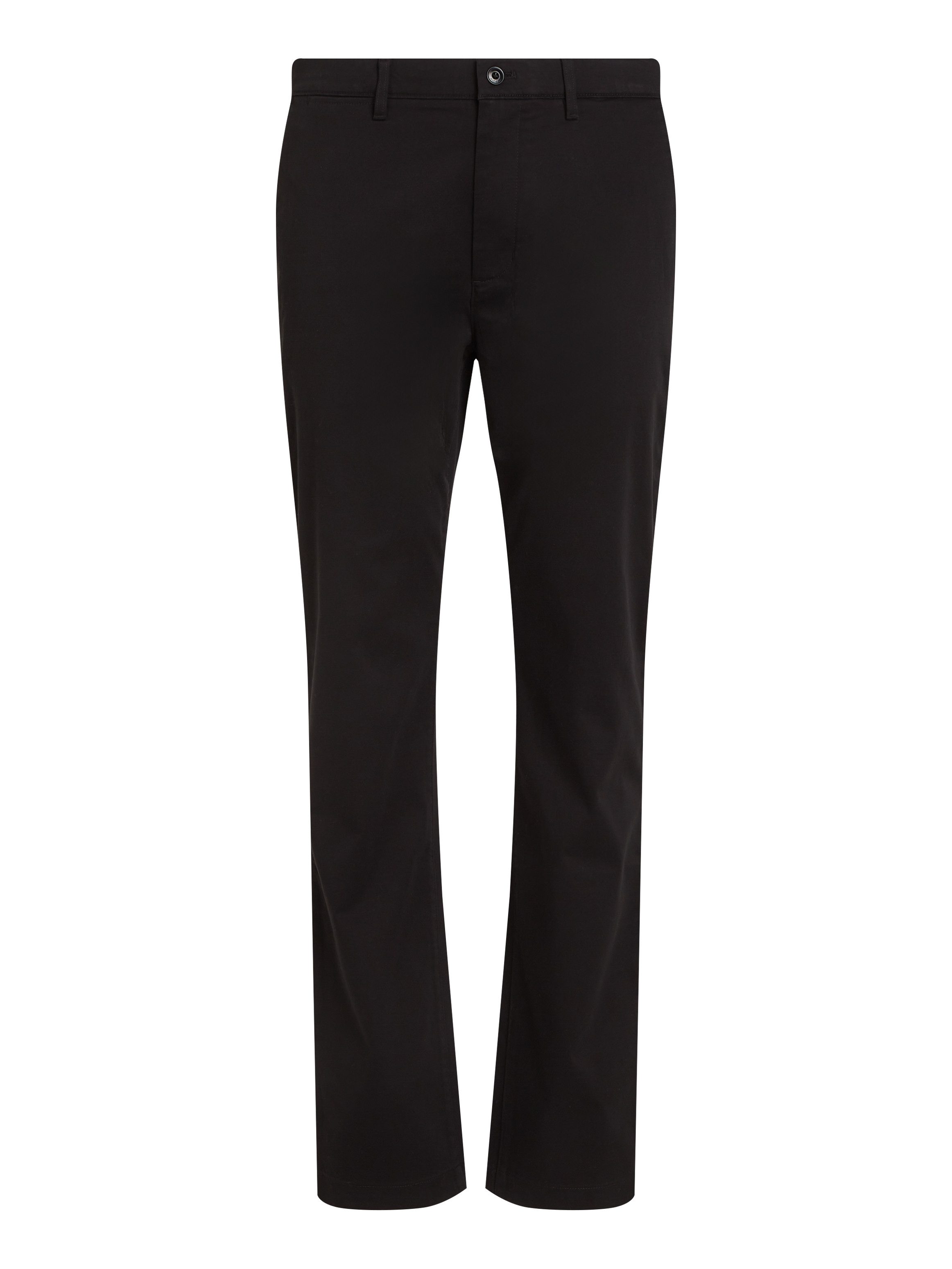Tommy Hilfiger Chino DENTON CHINO SATIN met achterzakken met knoop, logo-borduursel