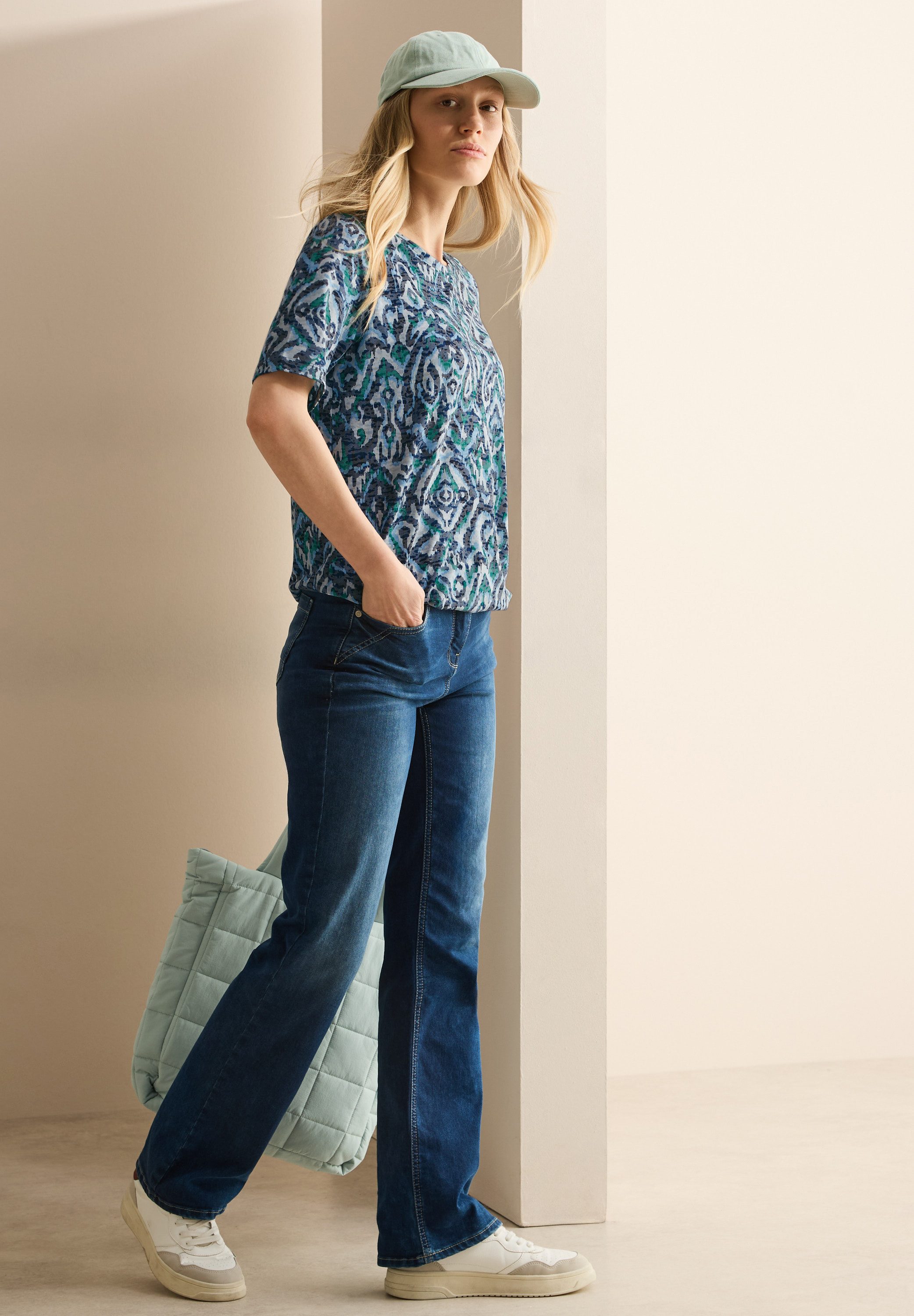 Cecil T-shirt met print all-over