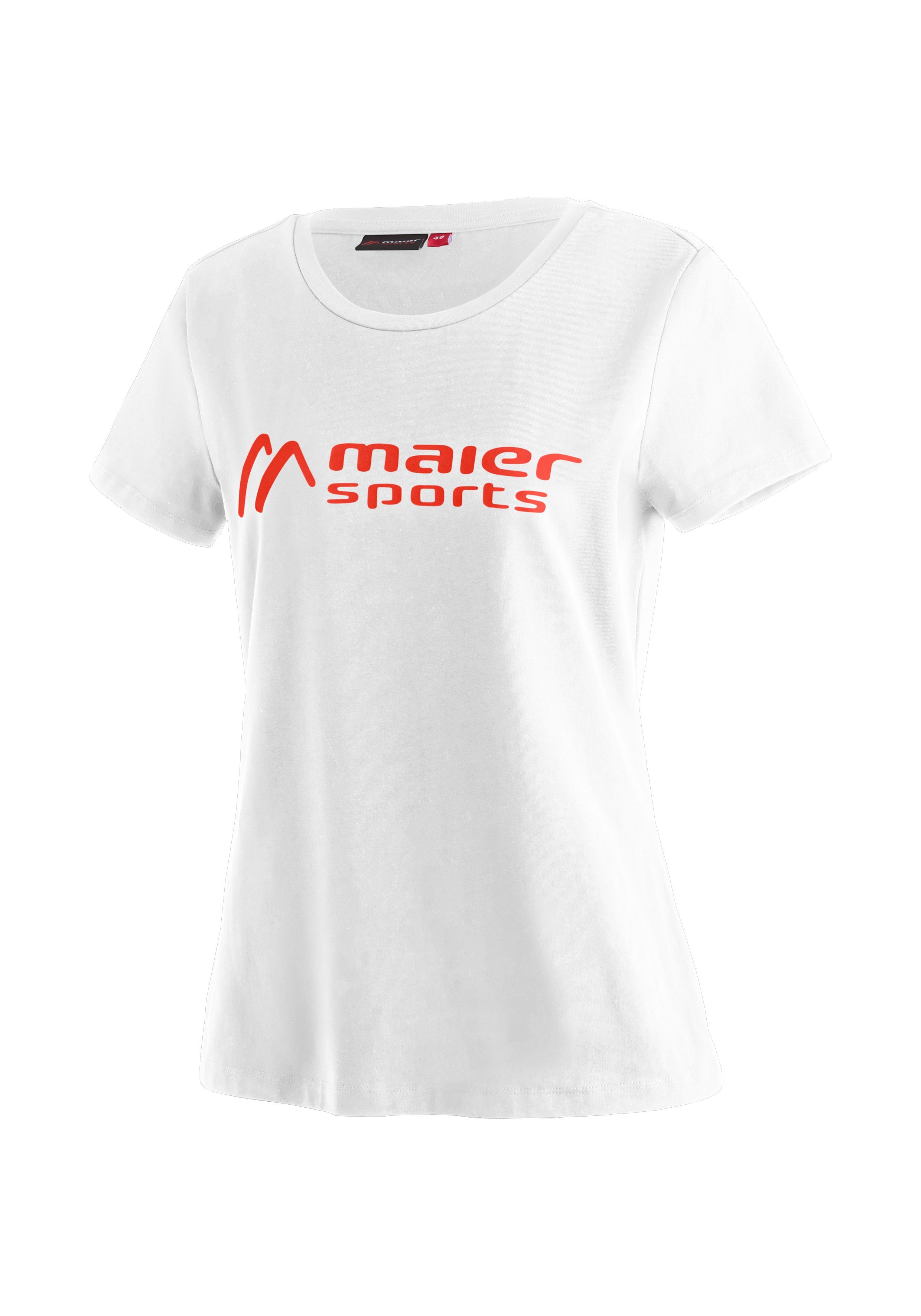 Maier Sports Functioneel shirt MS Tee W Veelzijdig shirt met ronde hals van elastisch materiaal