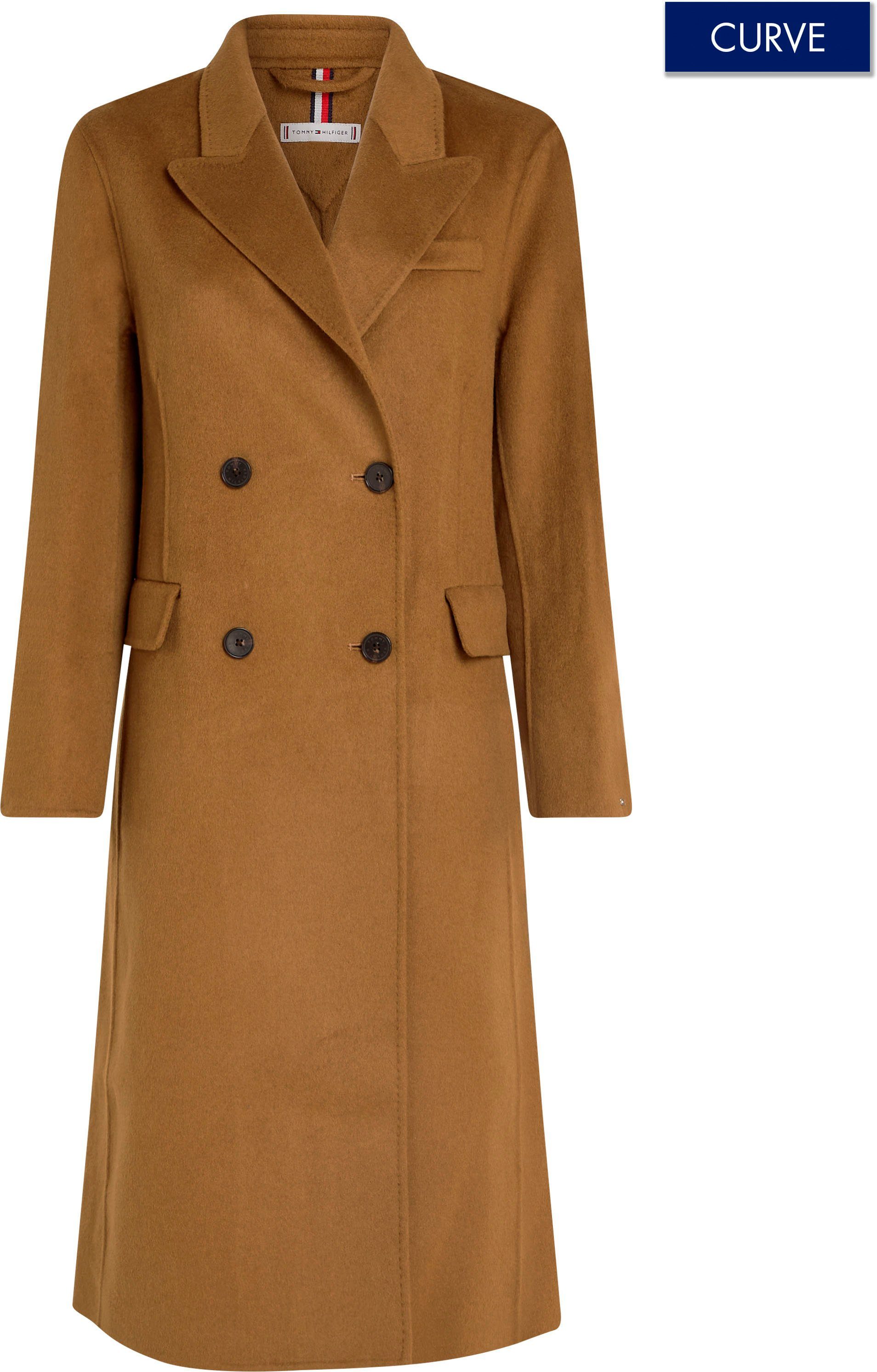 Tommy Hilfiger Curve Korte jas CRV DF WOOL BLEND DB COAT