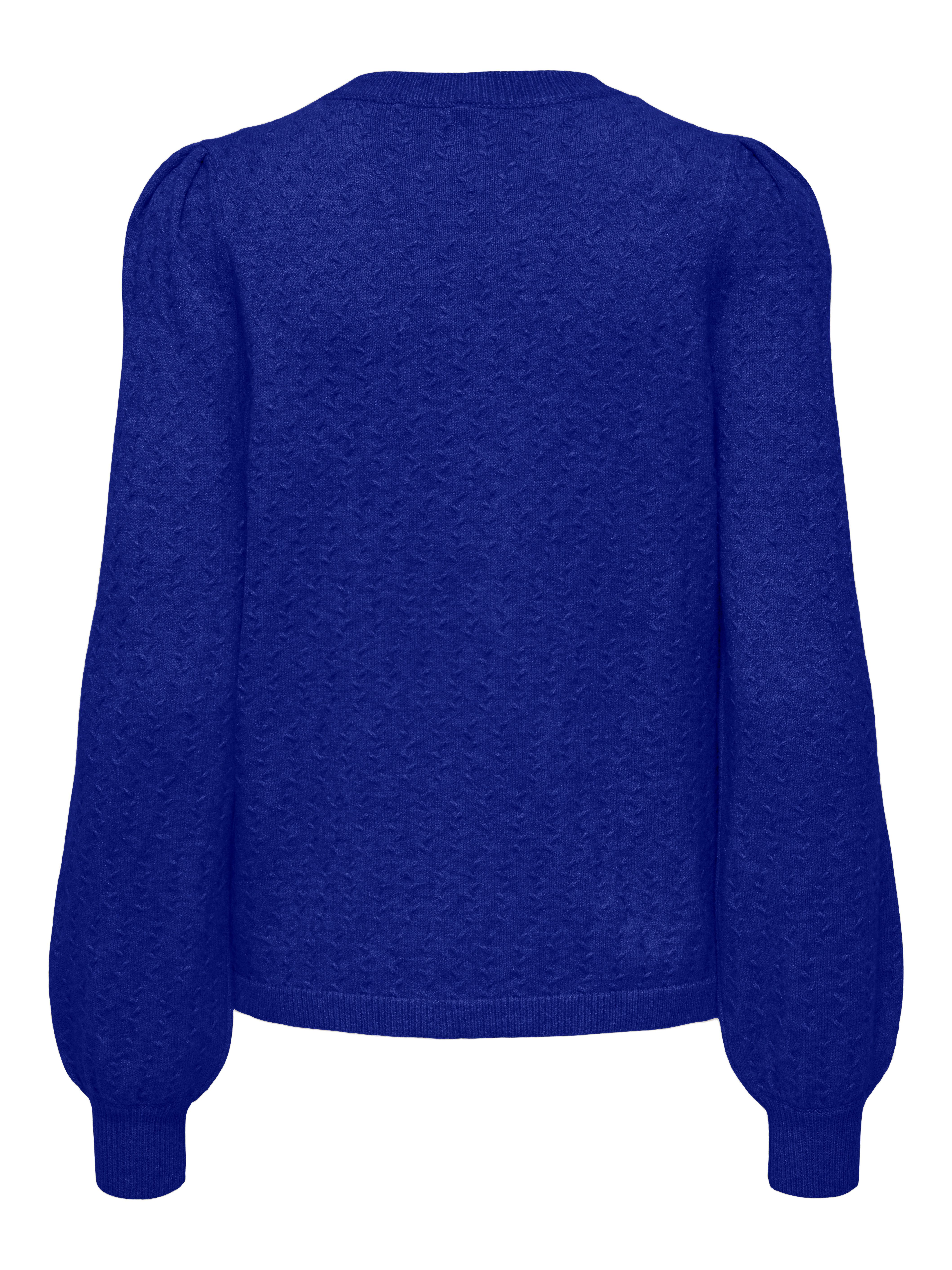 Only Trui met ronde hals ONLKATIA LS STRUCTURE PUFF O-NECK CC KNT