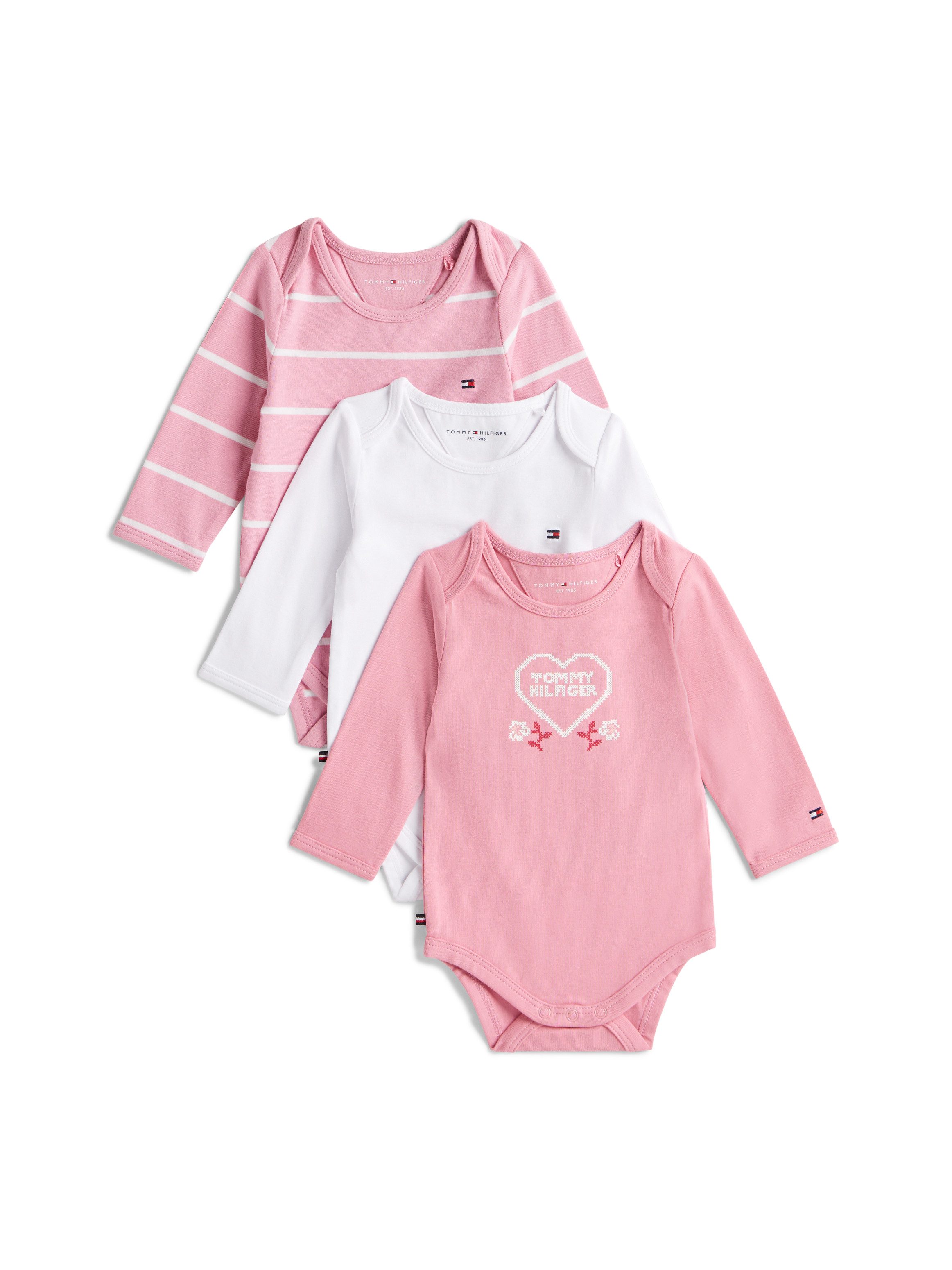 Tommy Hilfiger Babyuitzet 3 PACK BODY L/S GIFTBOX (3-delig)