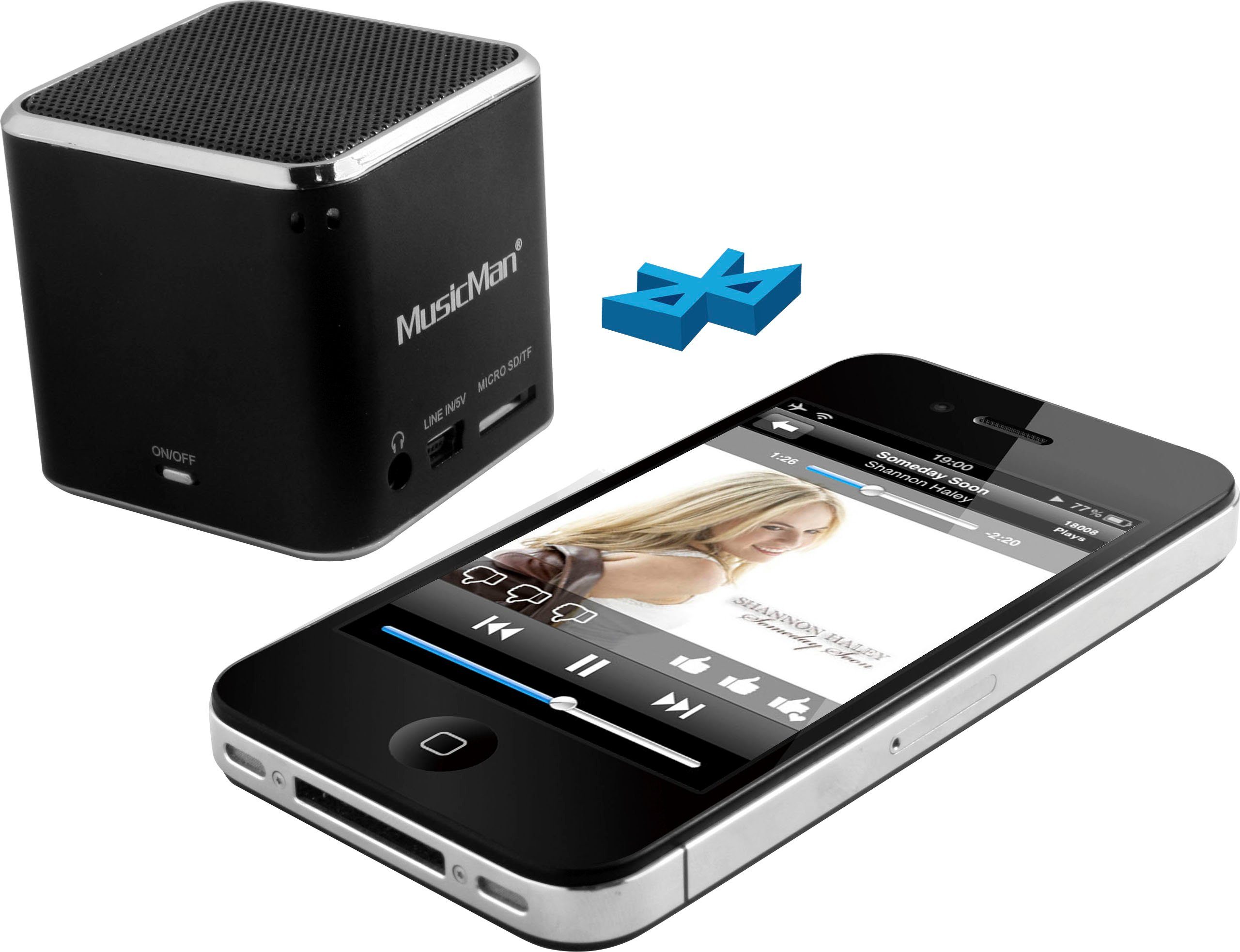 Technaxx Luidsprekersysteem BT-X2 Mini Musicman Wireless Soundstation