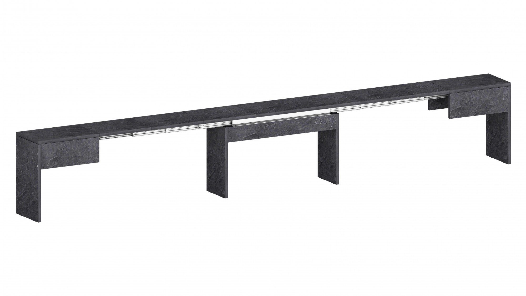 INOSIGN Zitbank Praktika, Zitbank, Bank met uittrekfunctie, uittrekbaar van 66 naar 290 cm (1 stuk)