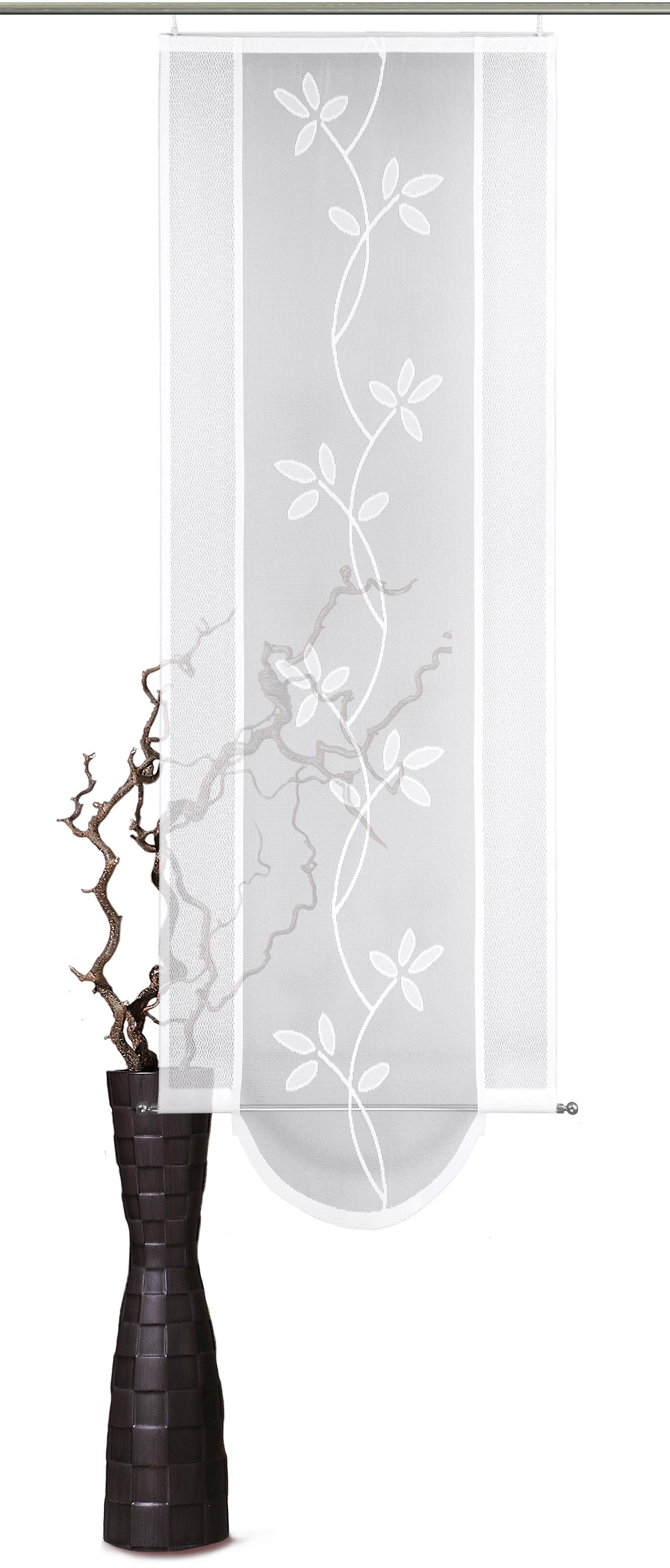 VHG Paneelgordijn Fiore (1 stuk) paneelgordijnen maat H/B: 150/60 cm wit