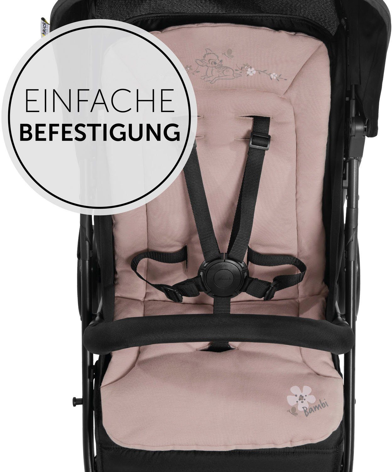 Hauck Zitkussen voor kinderwagens Seat Liner, Bambi Rose