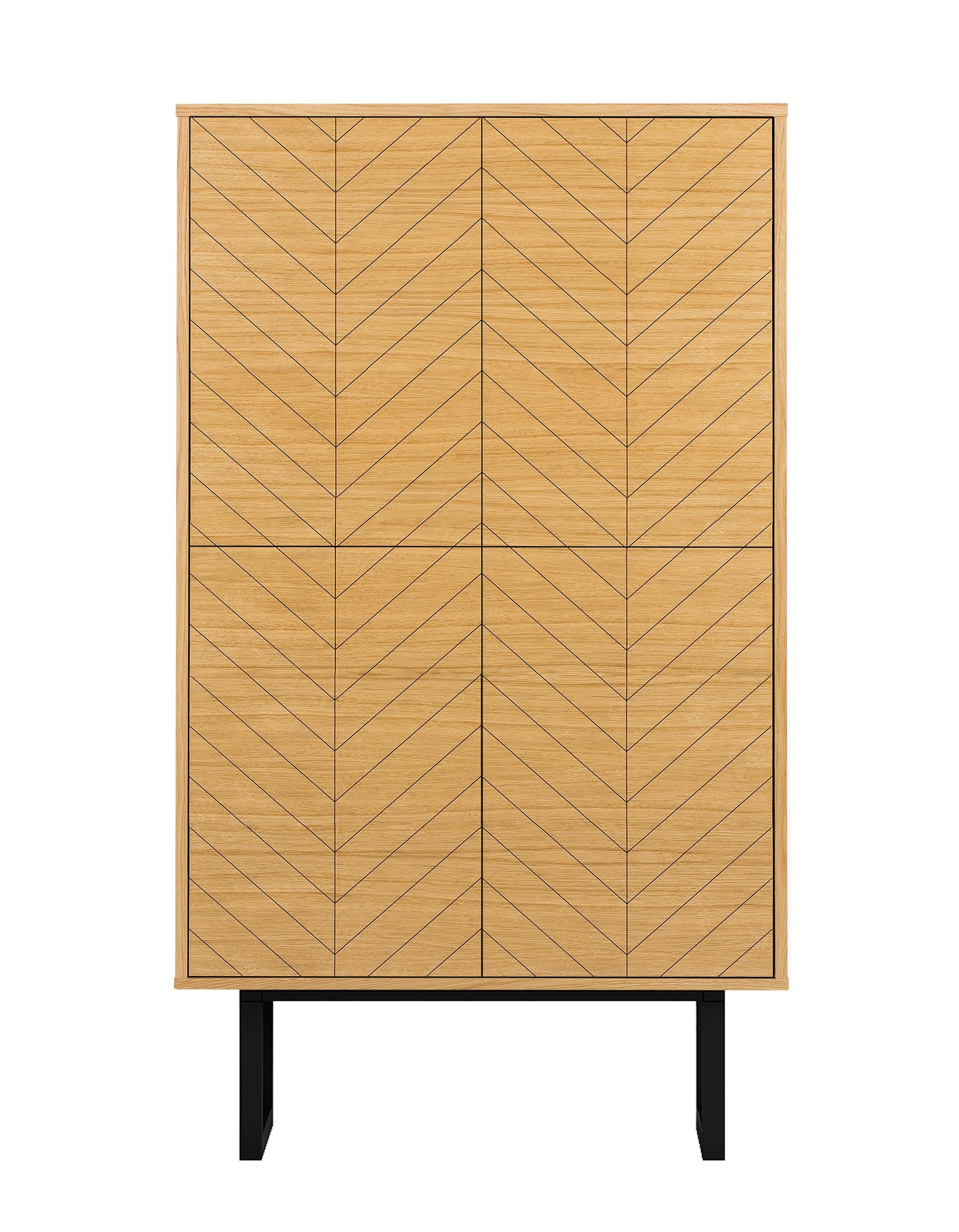 Woodman Highboard Hoge commode in Scandinavisch ontwerp