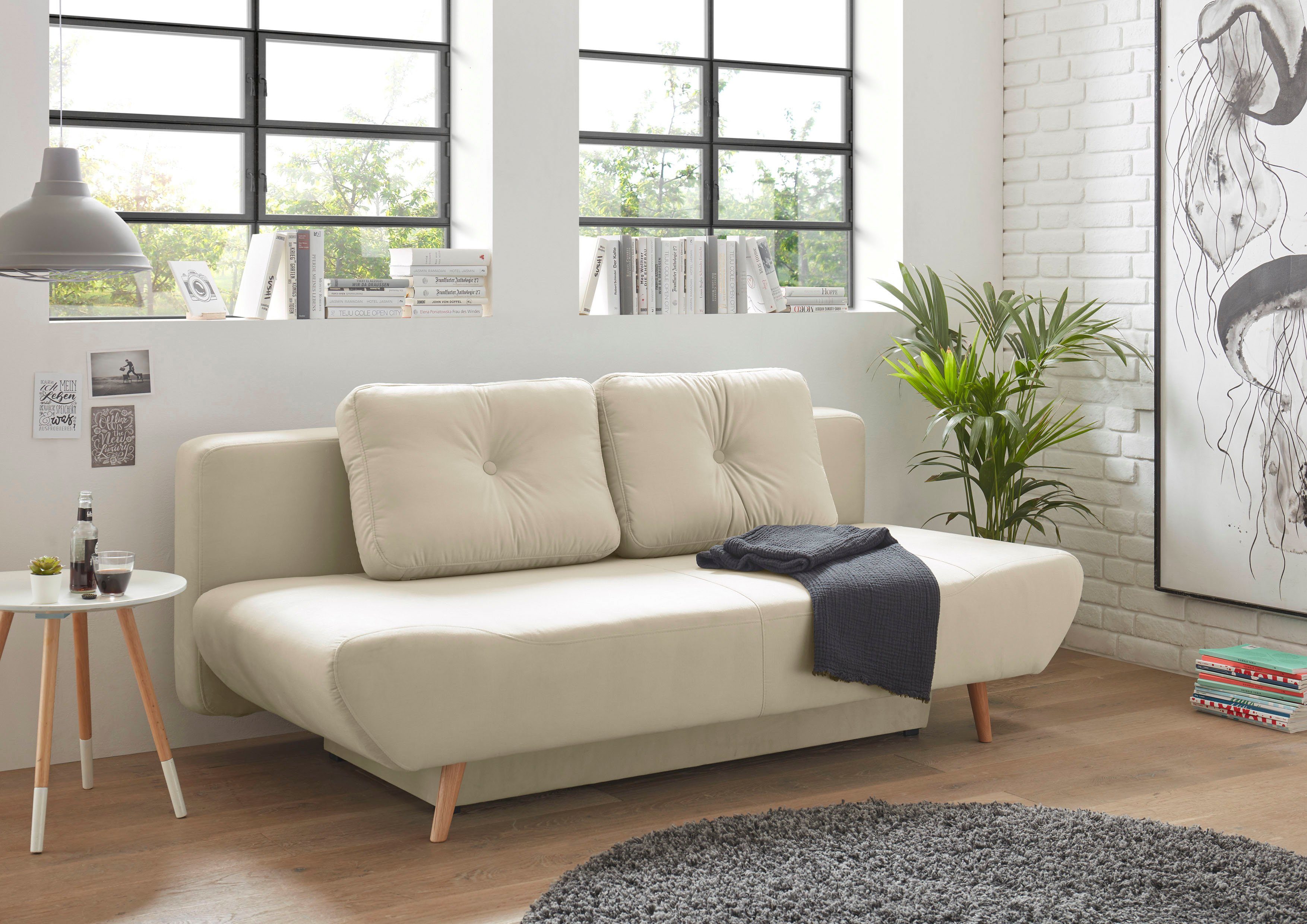 andas Slaapbank Segmon simpel in een comfortabel te bed veranderen, inclusief bedkist