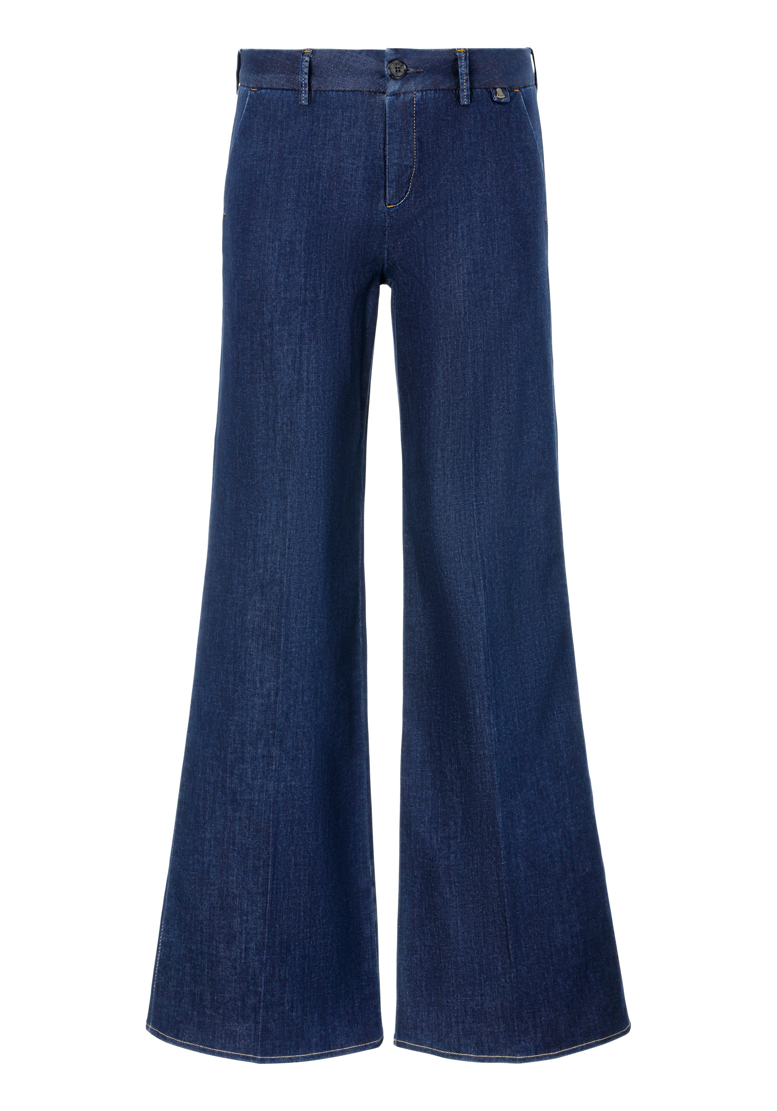 Herrlicher Wijd uitlopende jeans Lovely Flared Recycled Light Denim