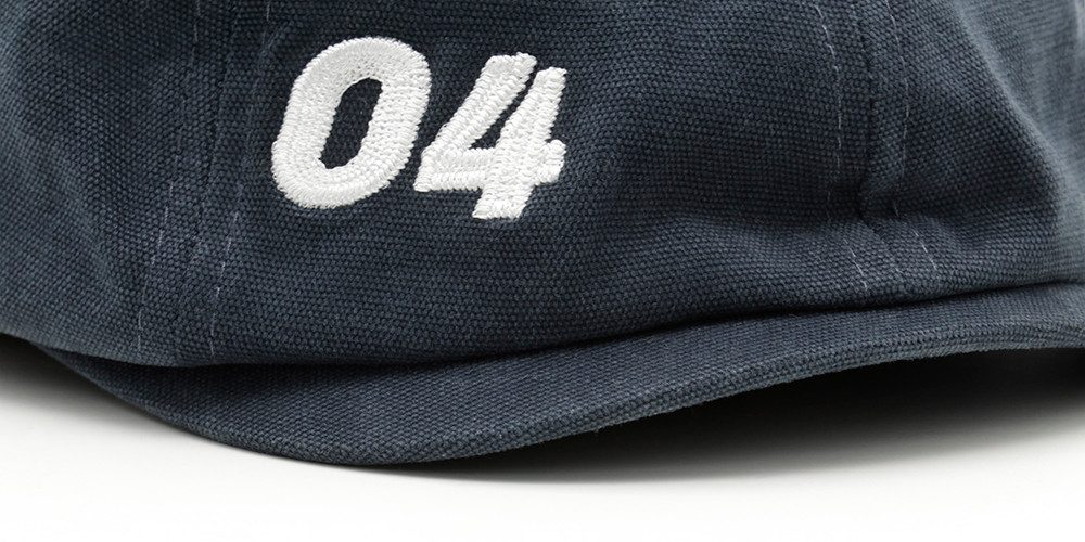 chillouts Flat cap Dartford Hat met cijfers borduursel-detail