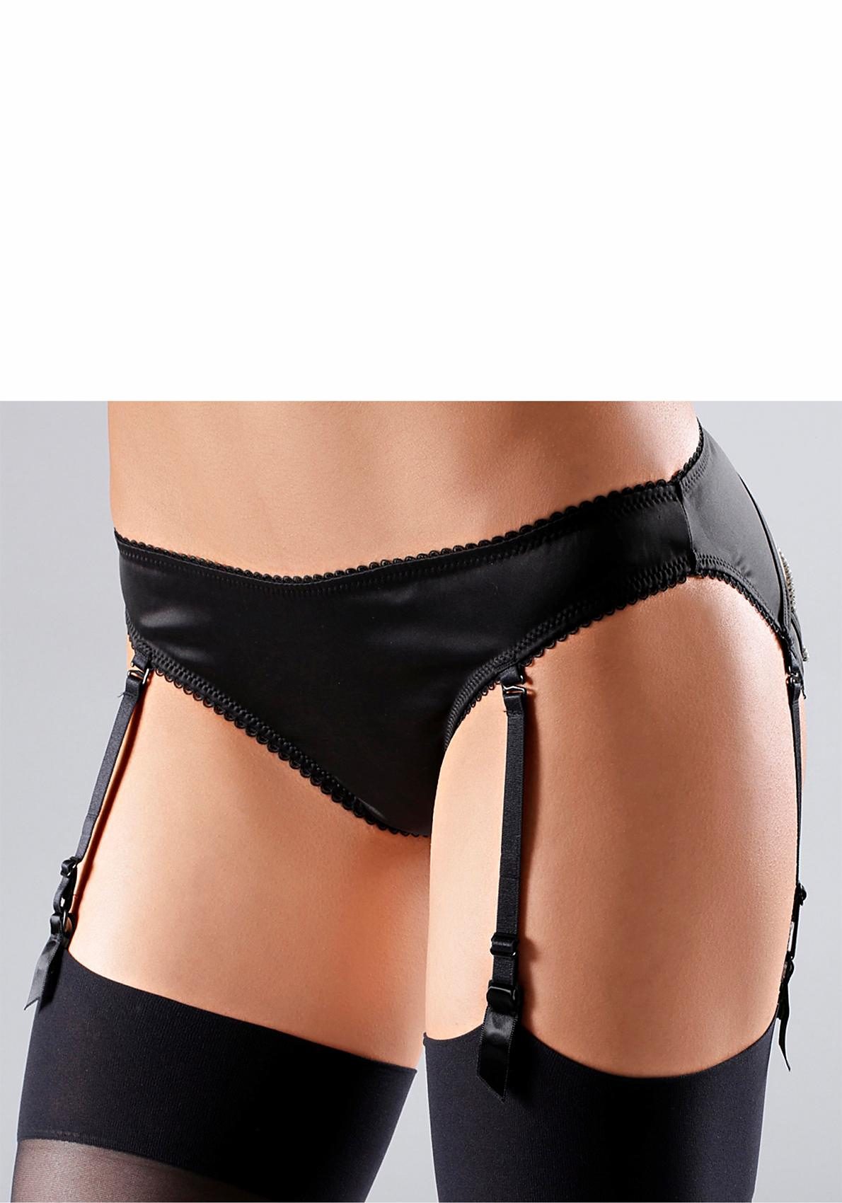 petite fleur gold Slip-ouvert met strasketting op het zitvlak