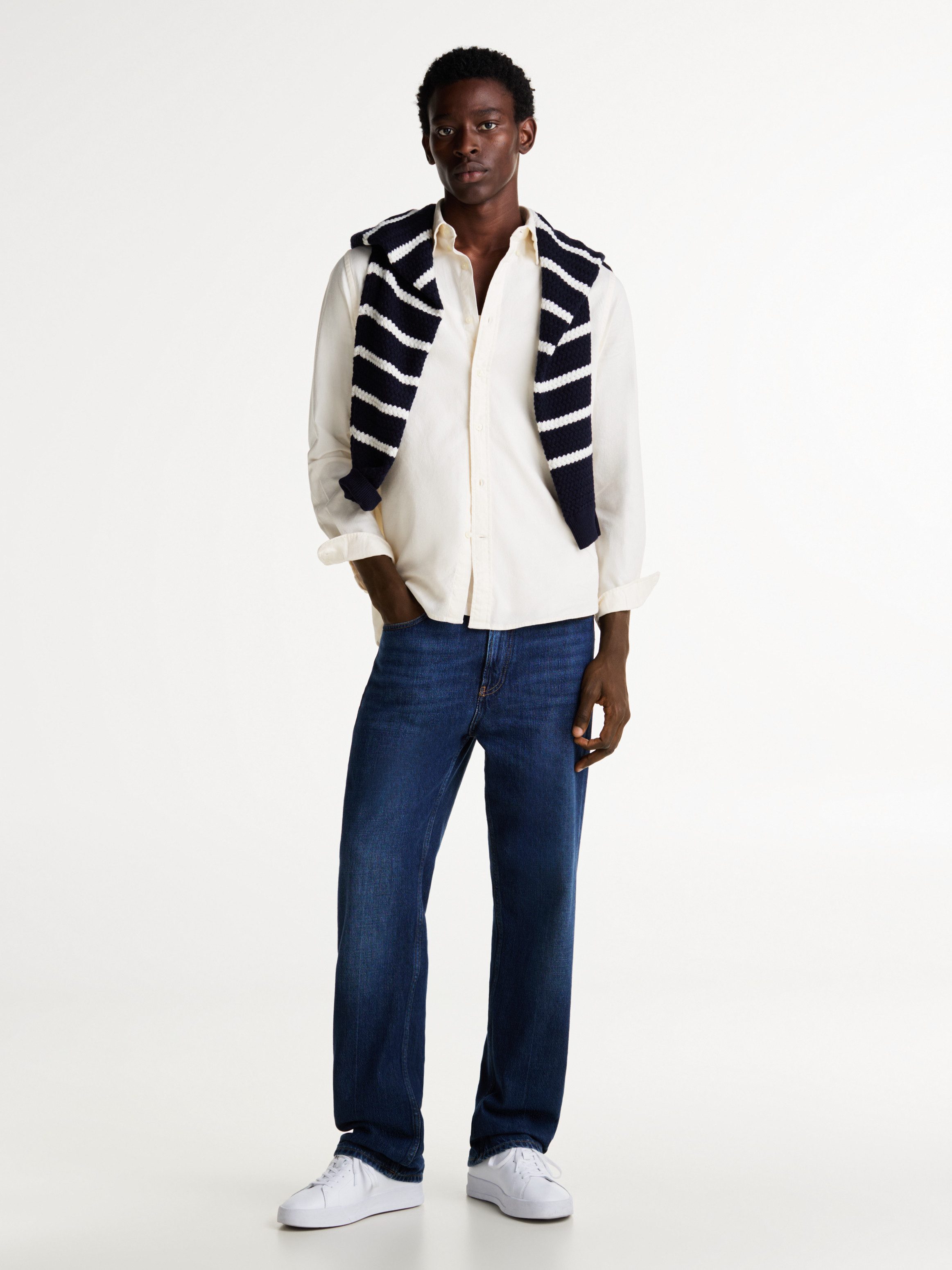 Tommy Hilfiger Businessoverhemd FLEX BRUSHED SOLID RF SHIRT