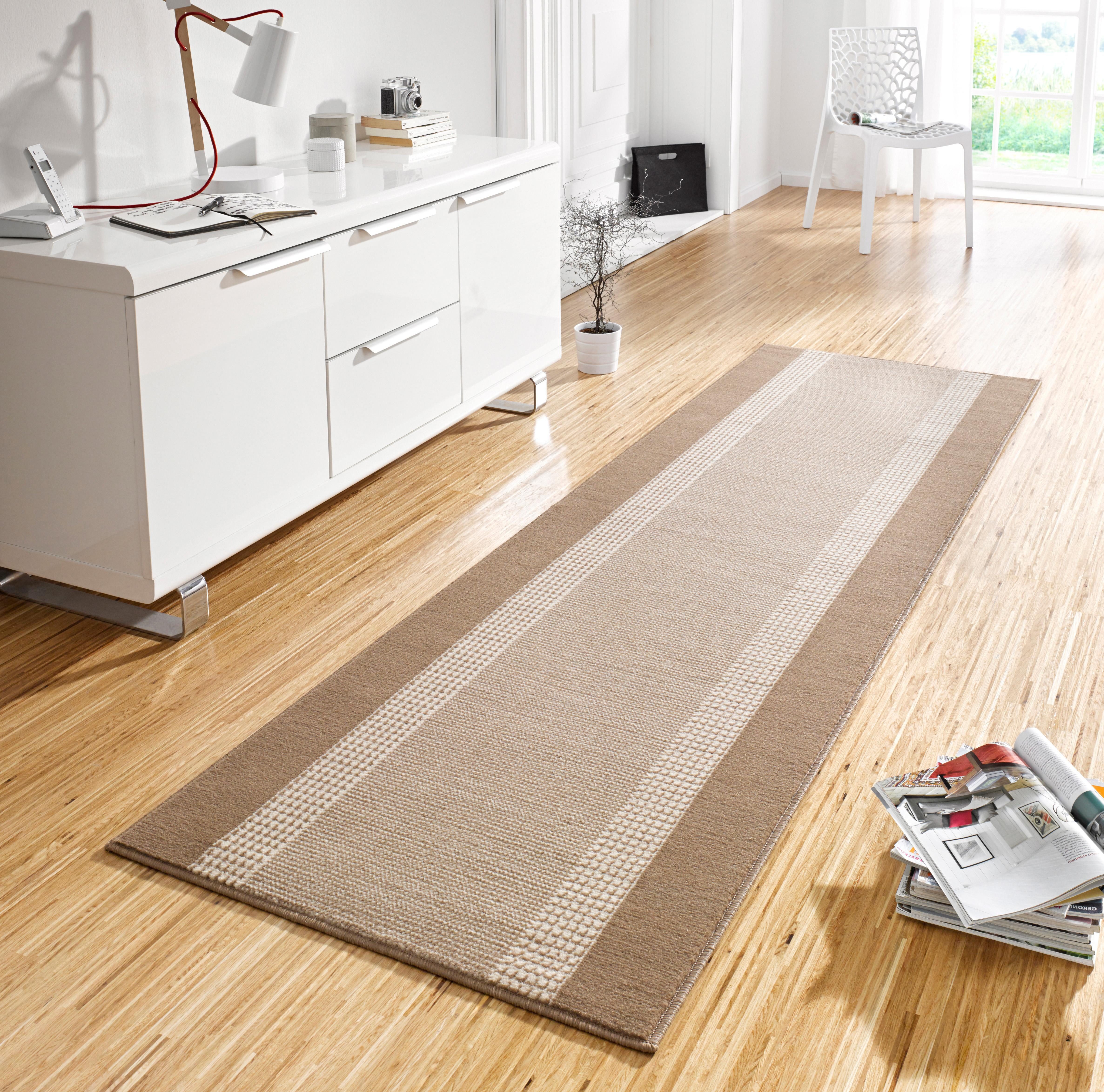 HANSE Home Vloerkleed Band Kortpolig, zacht, loper maten, woonkamer, slaapkamer, eetkamer