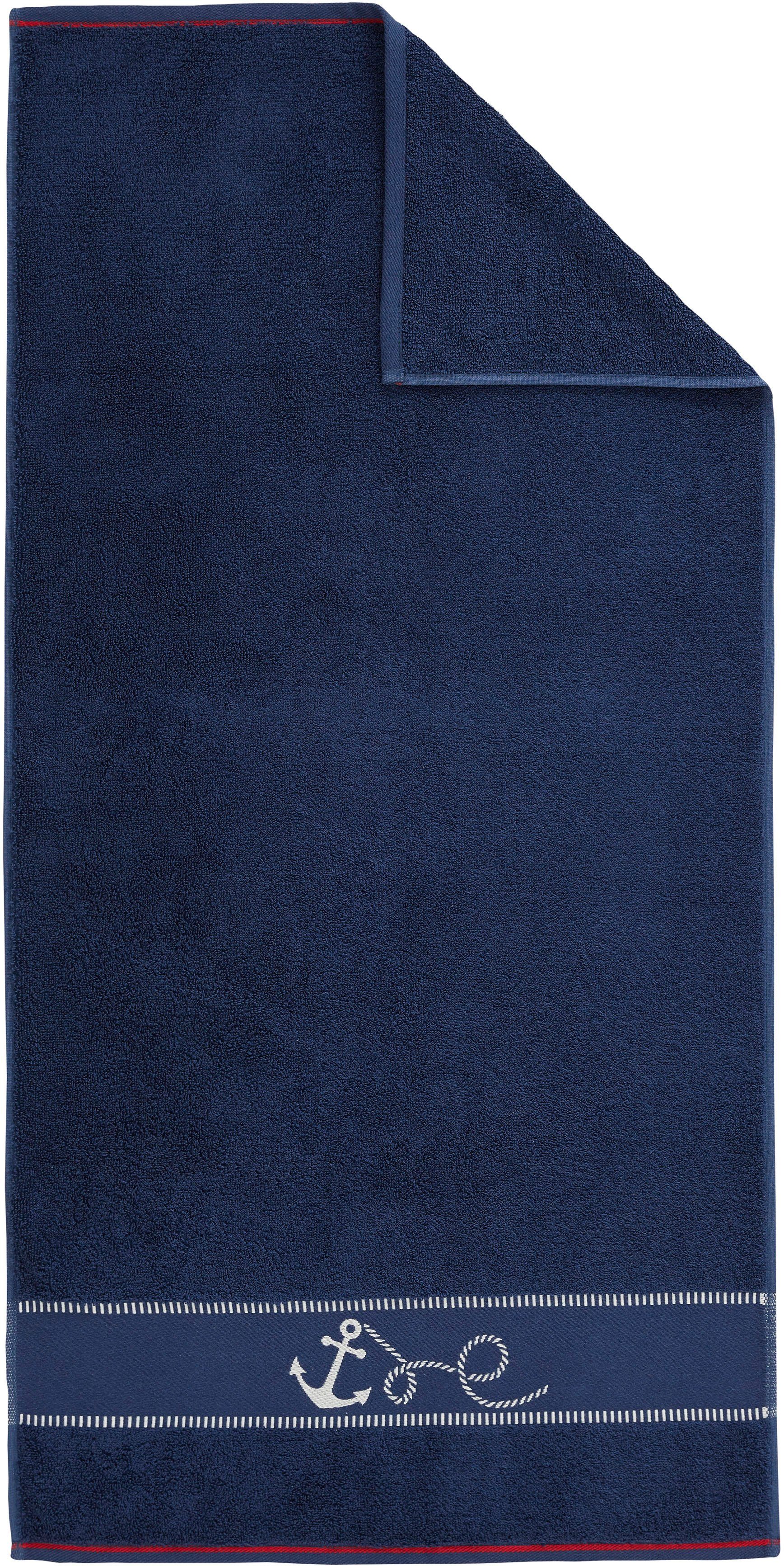 Dyckhoff Handdoekenset Maritim, Voyage 2 handdoeken (50x100 cm), 1 douchehanddoek (70x140 cm) (set, 3-delig)