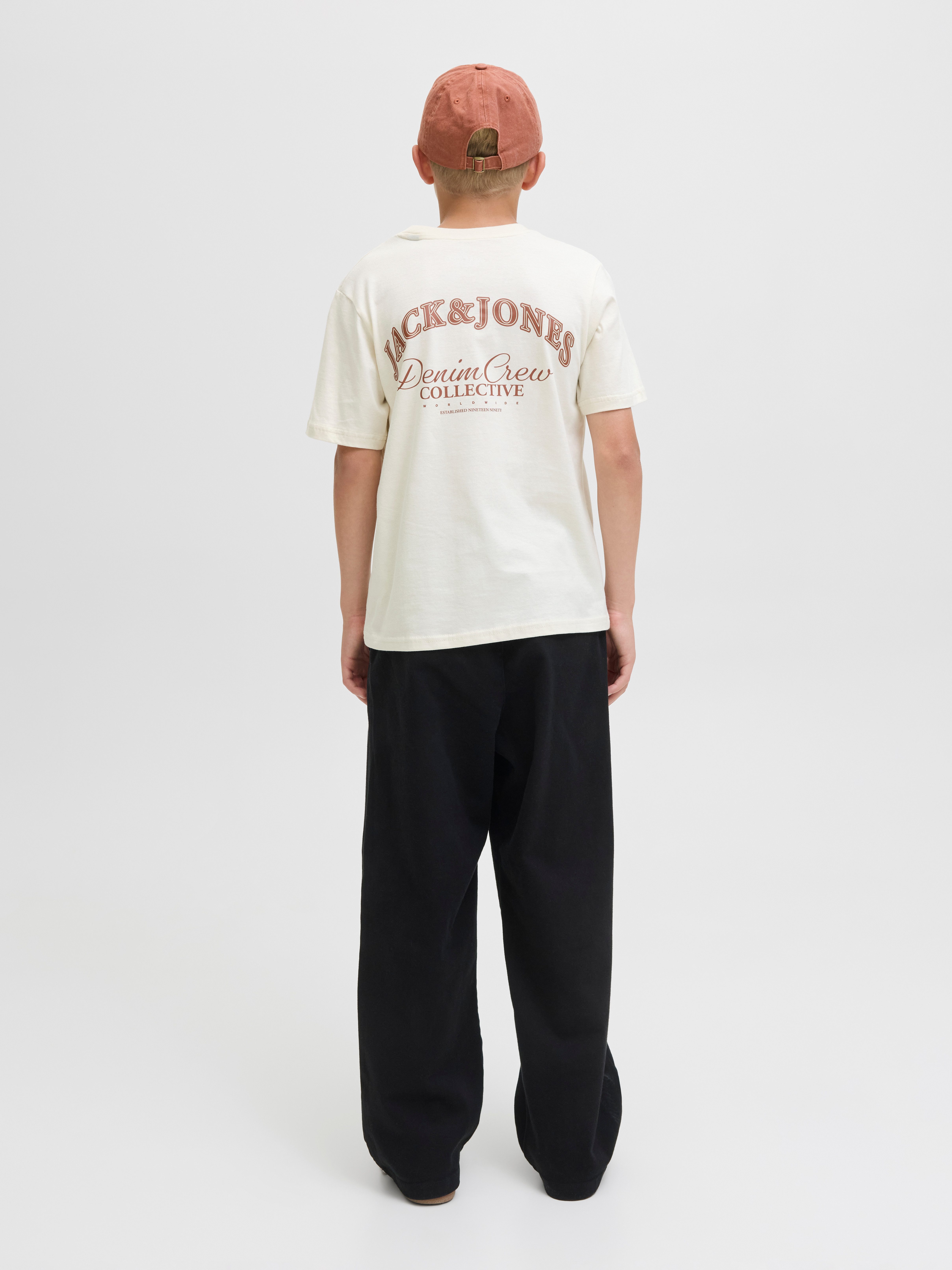 Jack & Jones Junior T-shirt JJEBRANDES BACKP RELAXED TEE SS SN JNR