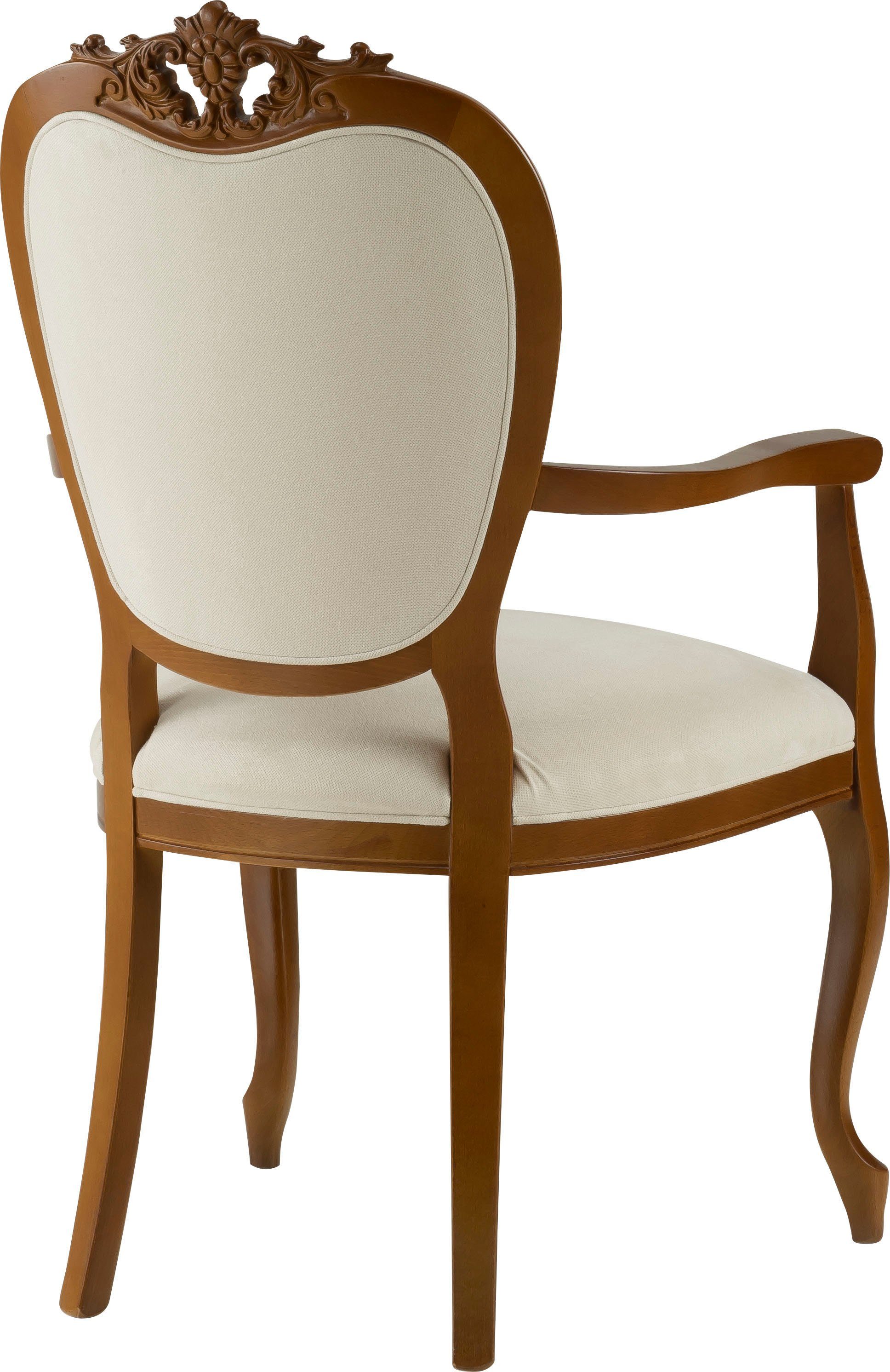 Home affaire Stoel met armleuningen Stoelen Baronessa (1 stuk)