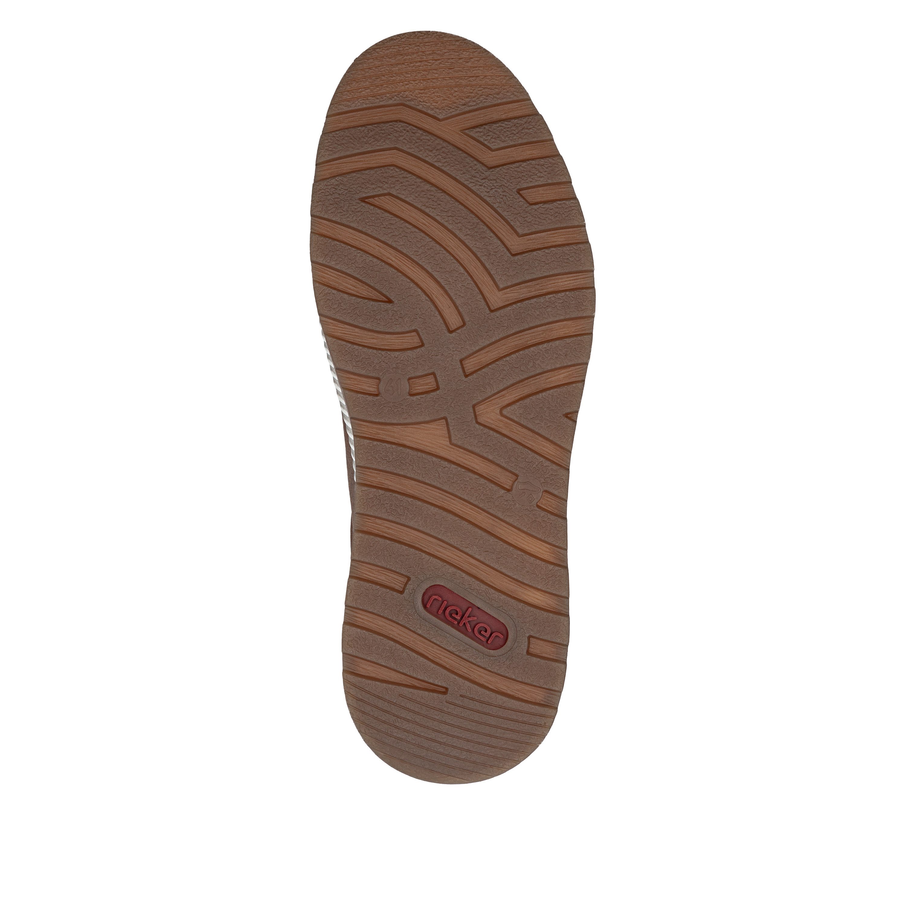Rieker Sneakers Vrijetijdsschoen, halfschoen, veterschoen met contrastafwerking