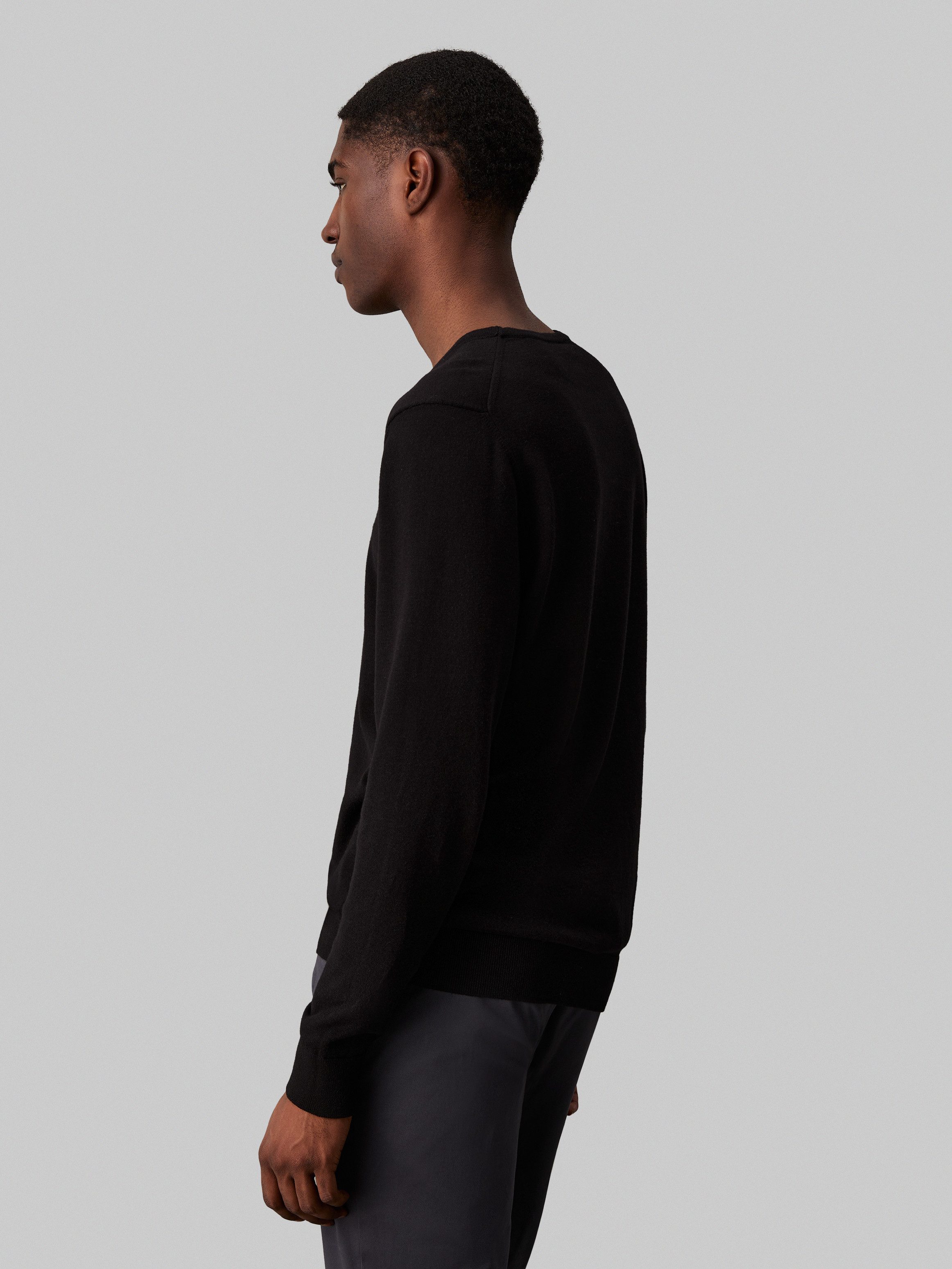 Calvin Klein Trui met ronde hals COTTON SILK BLEND CN SWEATER