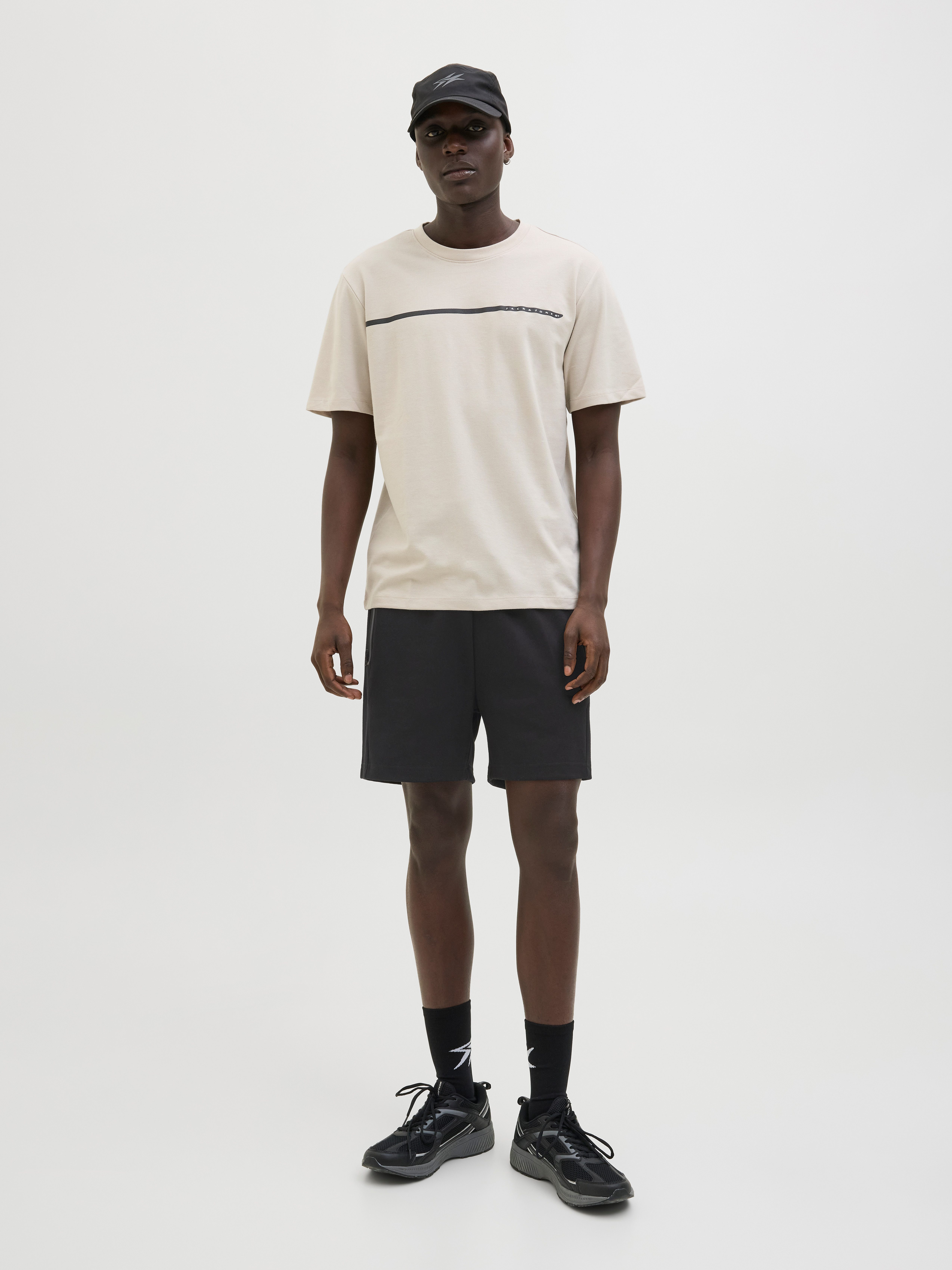 Jack & Jones Relaxshorts JPSTGORDON FUSION SWEAT SHORTS SRT SN