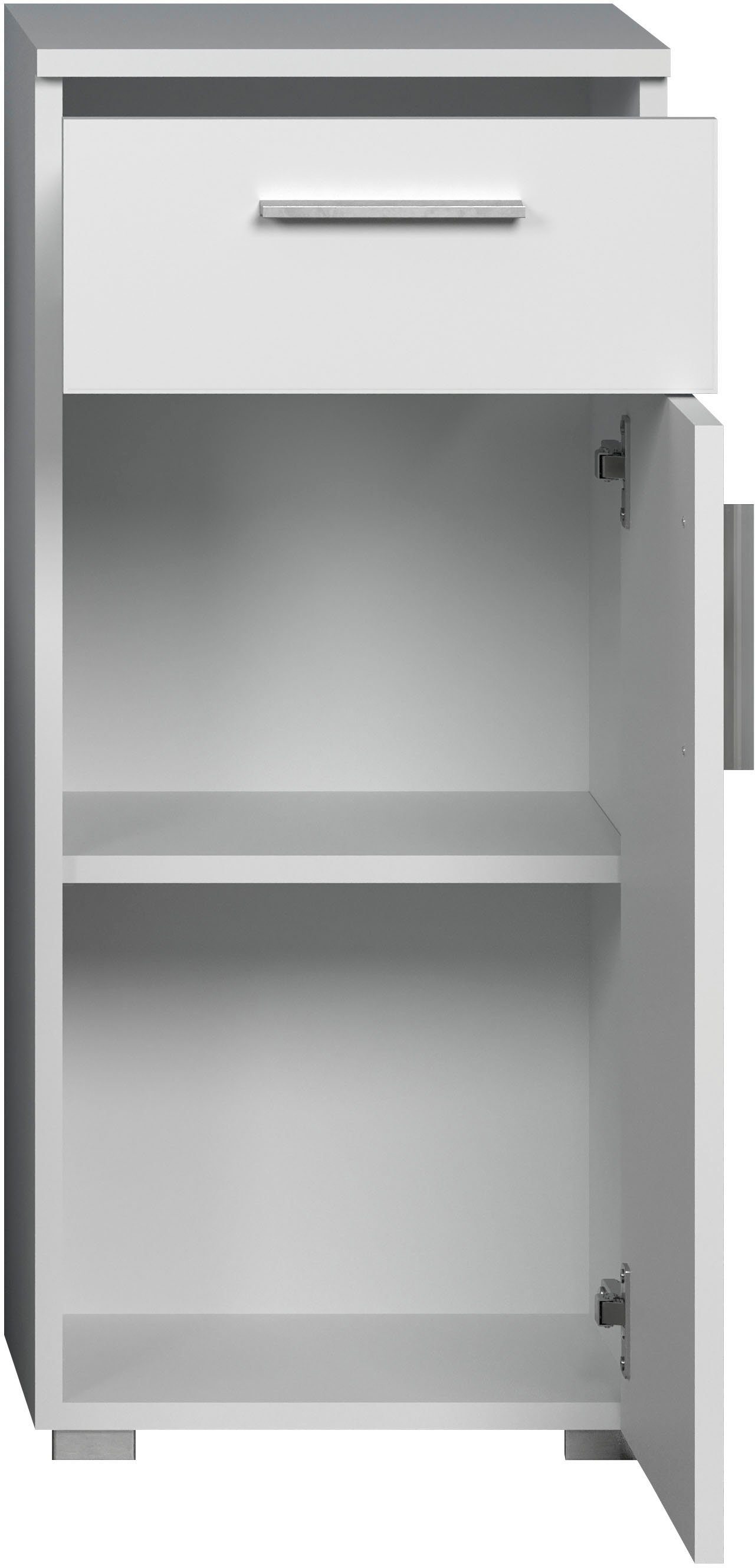 welltime Onderkast Praag Staande kast met verwisselbare deurdranger - (B/D/H) 37/31/83 cm (1 stuk)