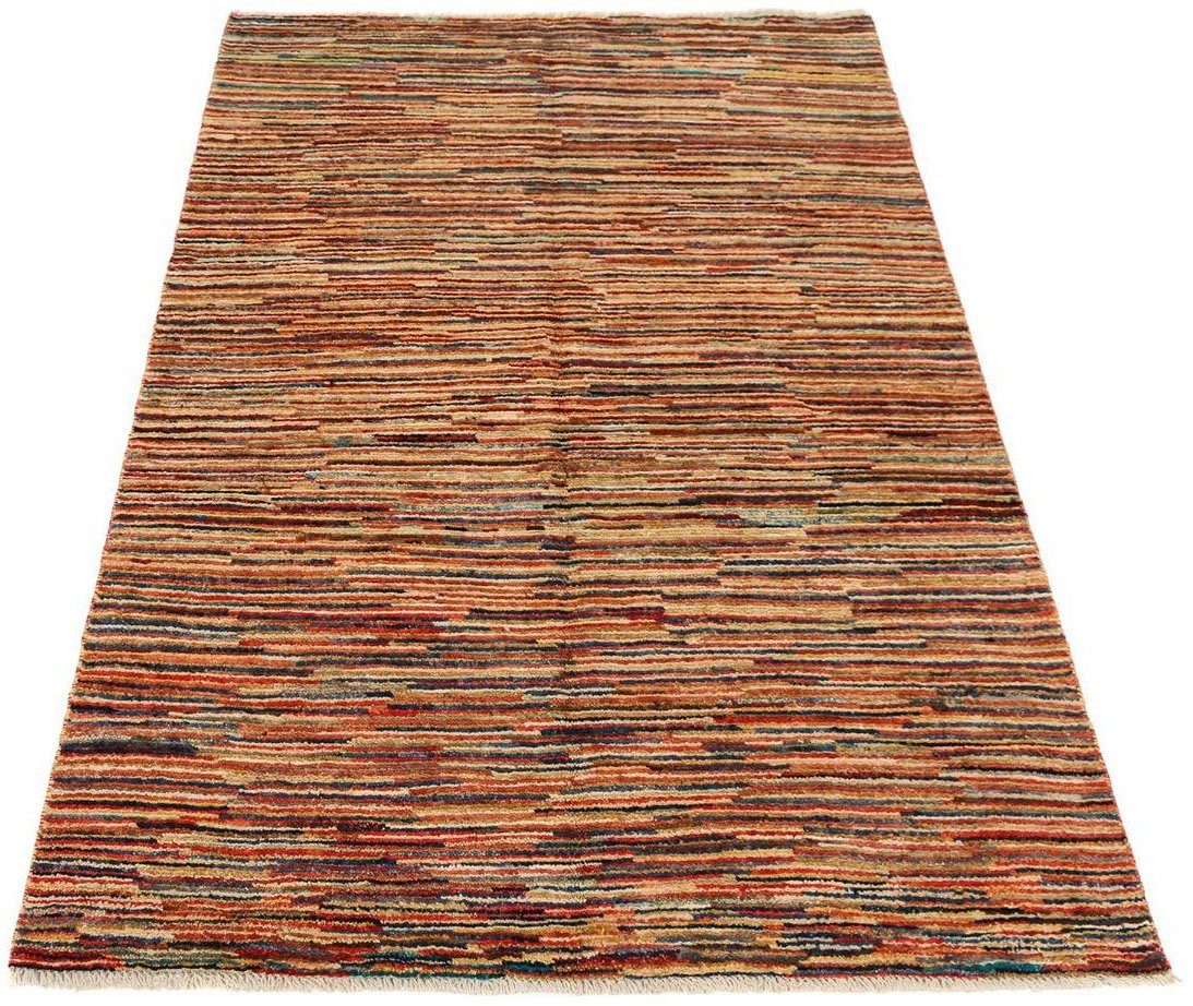 morgenland Wollen kleed Strepen Multicolore 185 x 116 cm Handgeknoopt