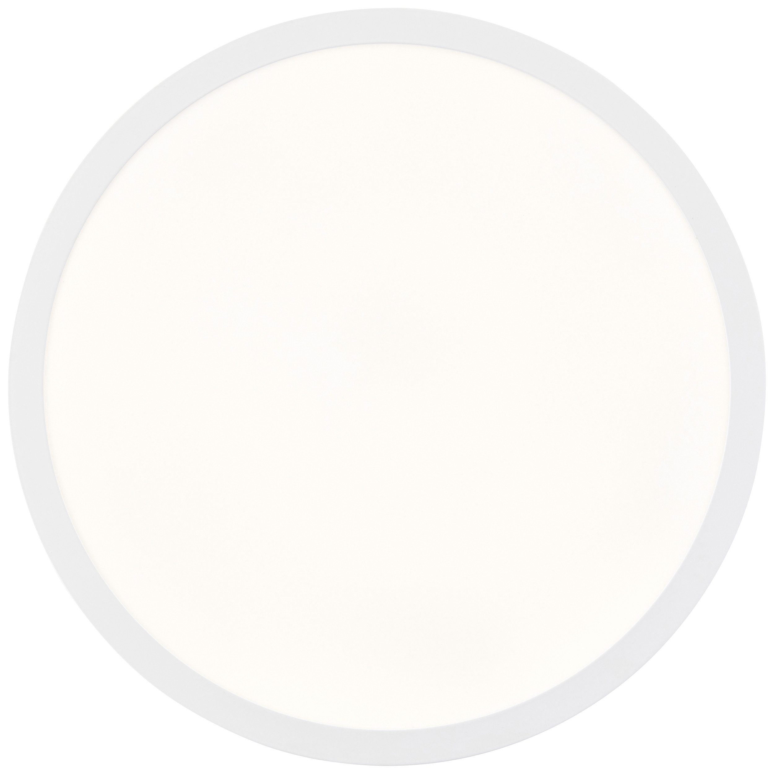 Brilliant Leuchten Led-plafondlamp Briston Ø 42 cm, 1800 lm, 3000-6500 K, dimbaar, afstandsbediening, aluminium, wit