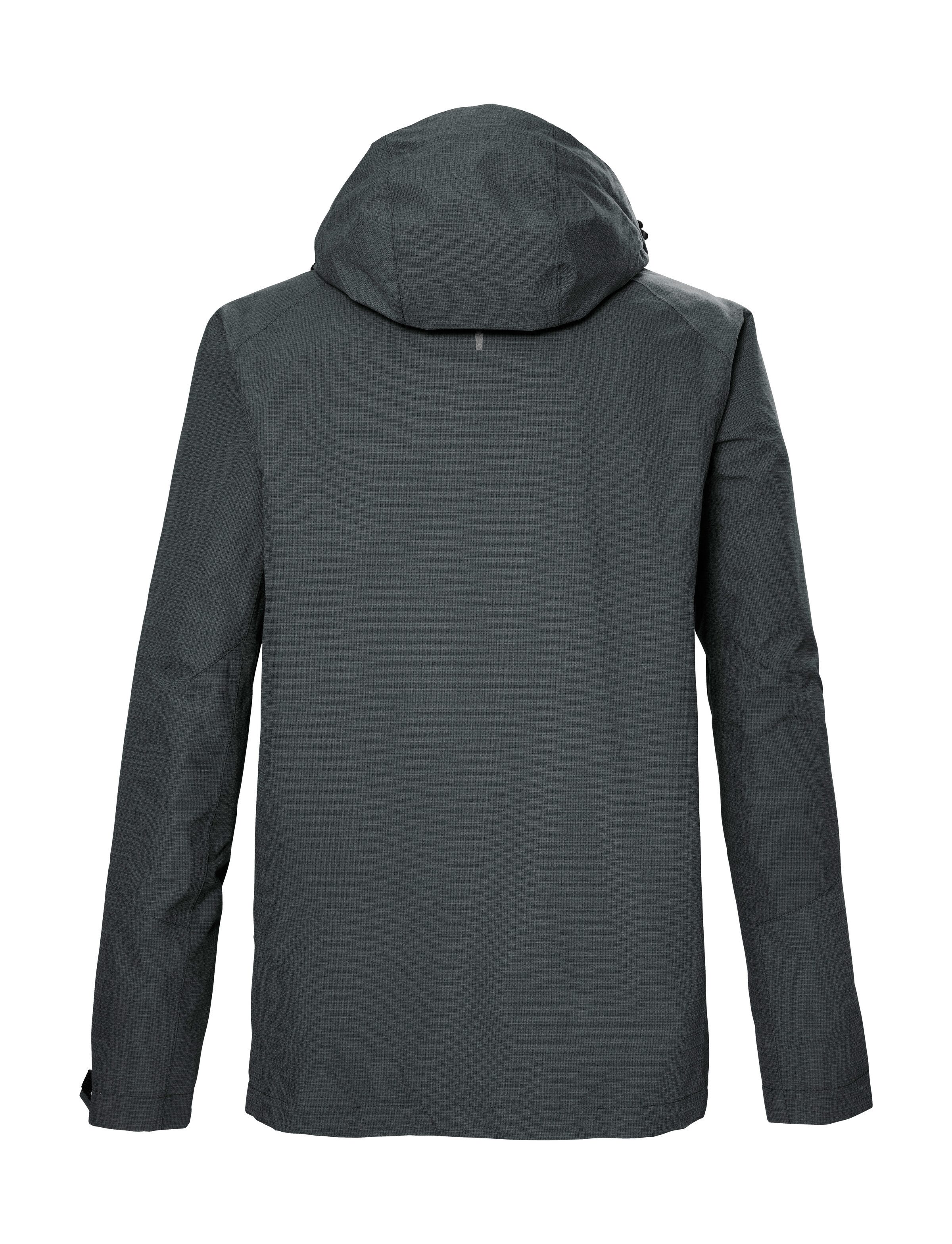 Killtec Outdoorjack KOS 256 MN JCKT_CARLEB Water- en winddichte herenjas, ademend, afneembare capuchon