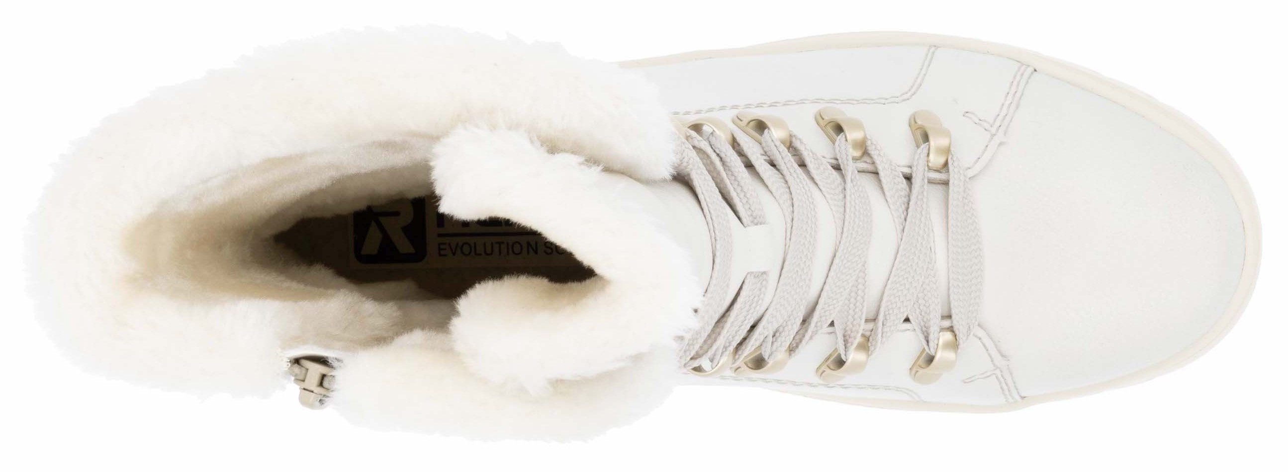 Rieker EVOLUTION Winterlaarzen , veterschoenen, plateaustiefelette, profielzool, binnenrits