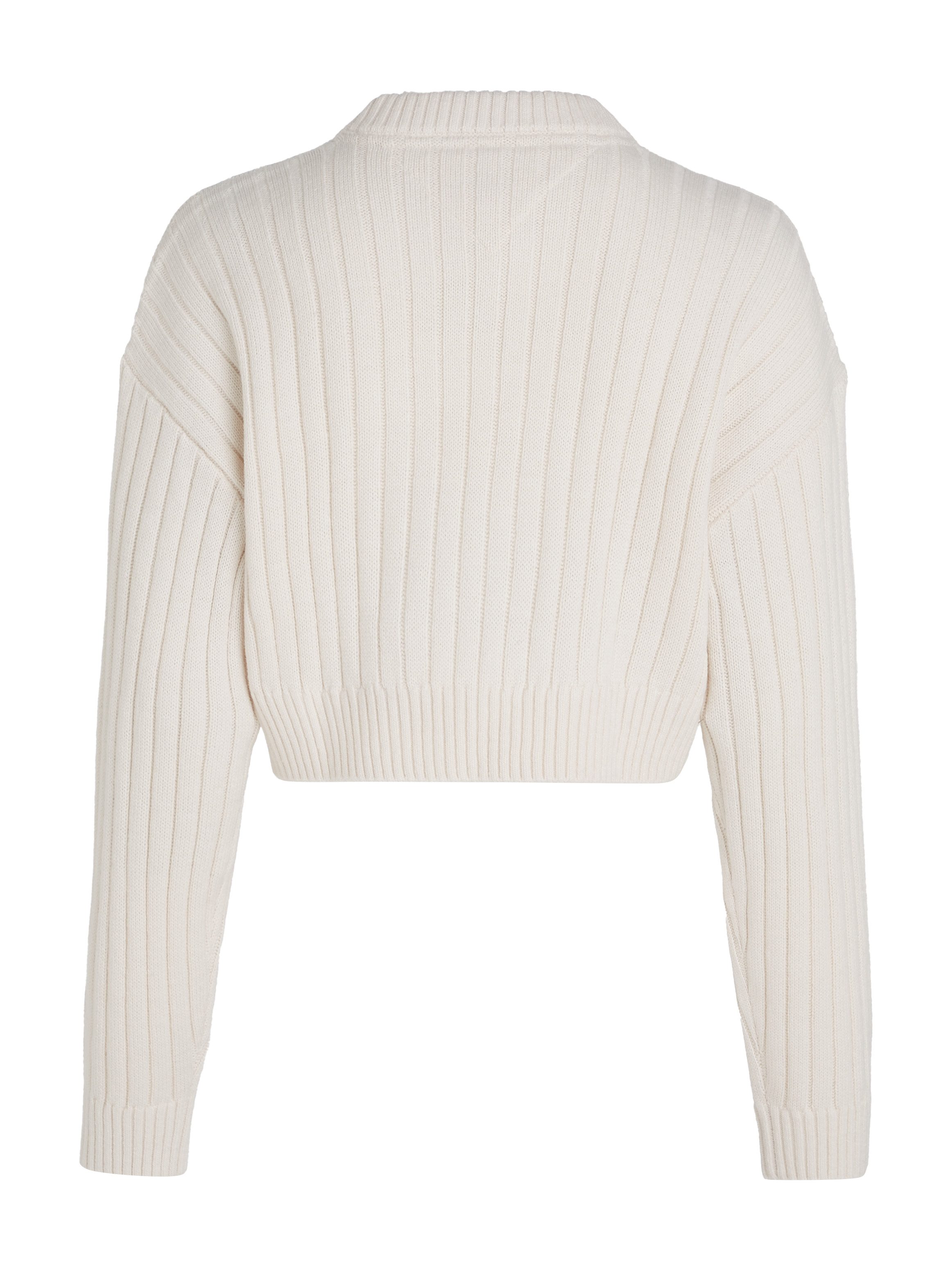 TOMMY JEANS Gebreide trui TJW VNCK CENTER FLAG SWEATER EXT