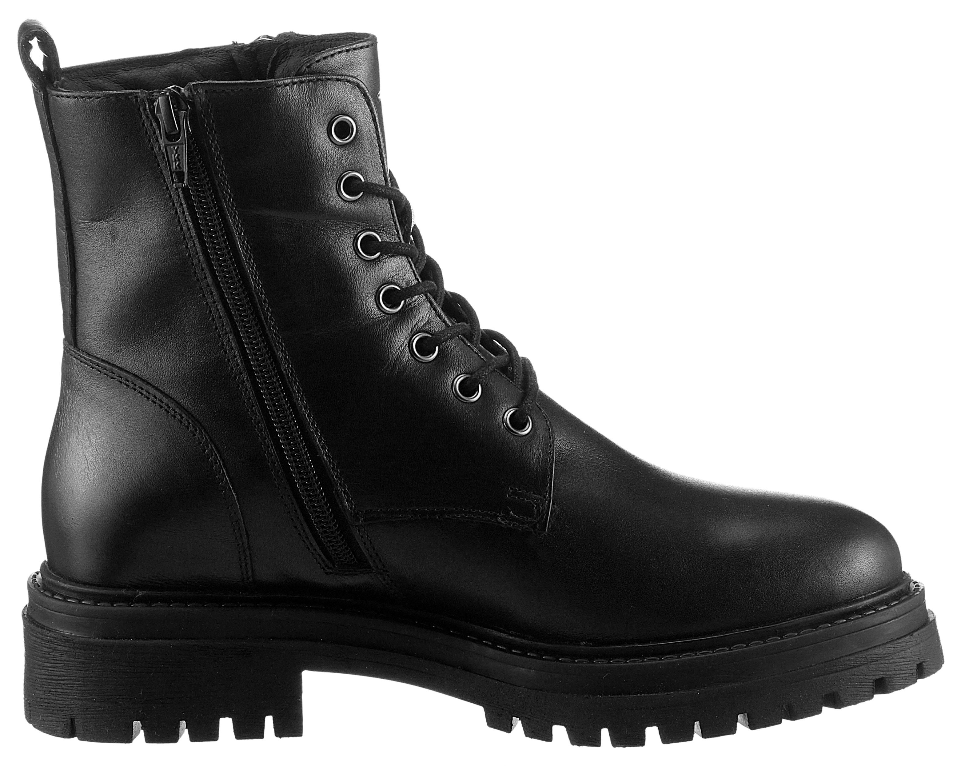 Geox Winterlaarzen D IRIDEA K Chunky laarzen, plateau enkellaars met warm voering