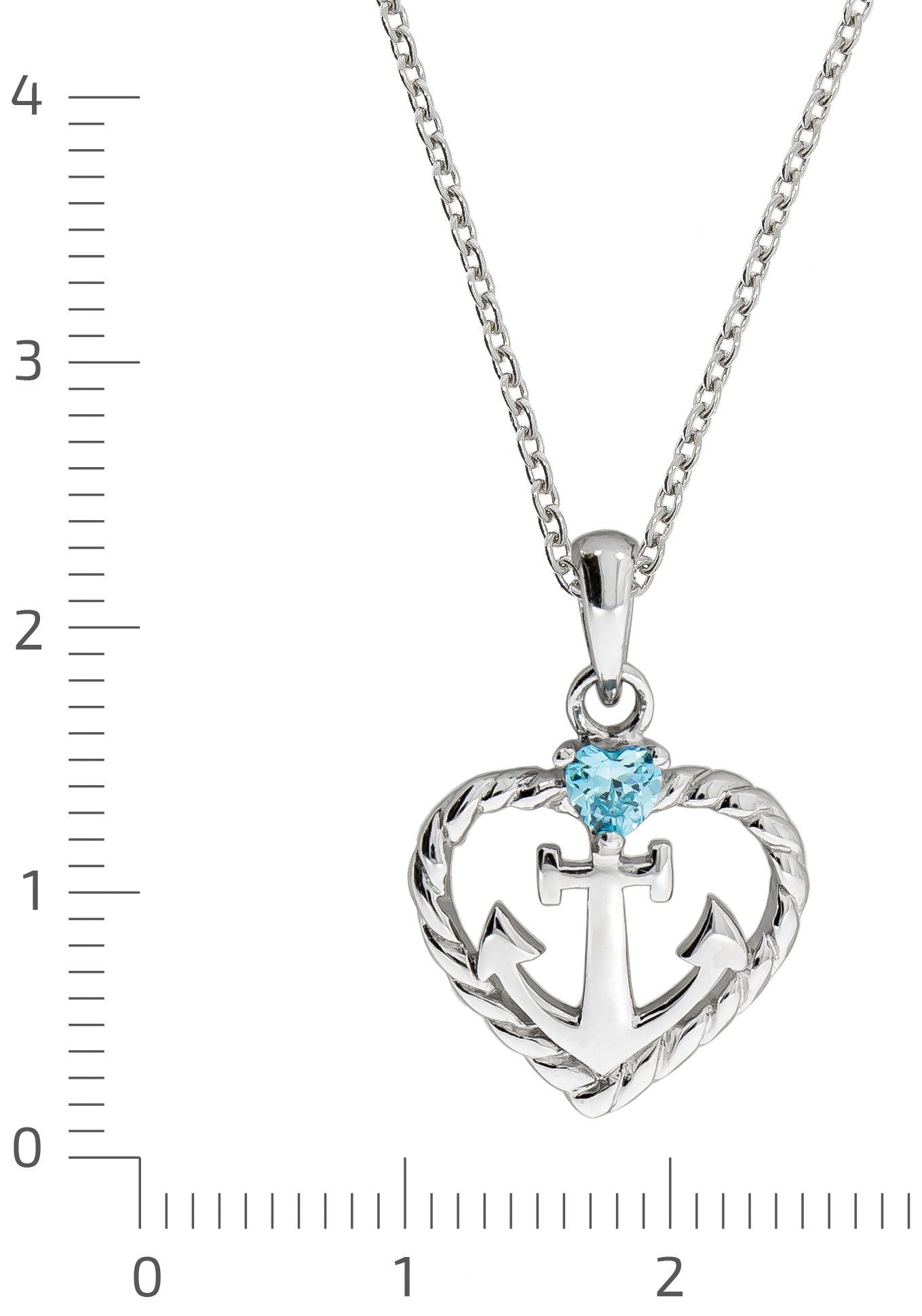 Firetti Ketting met hanger Sieraad cadeau zilver 925 halssieraad halsketting ankerketting hart