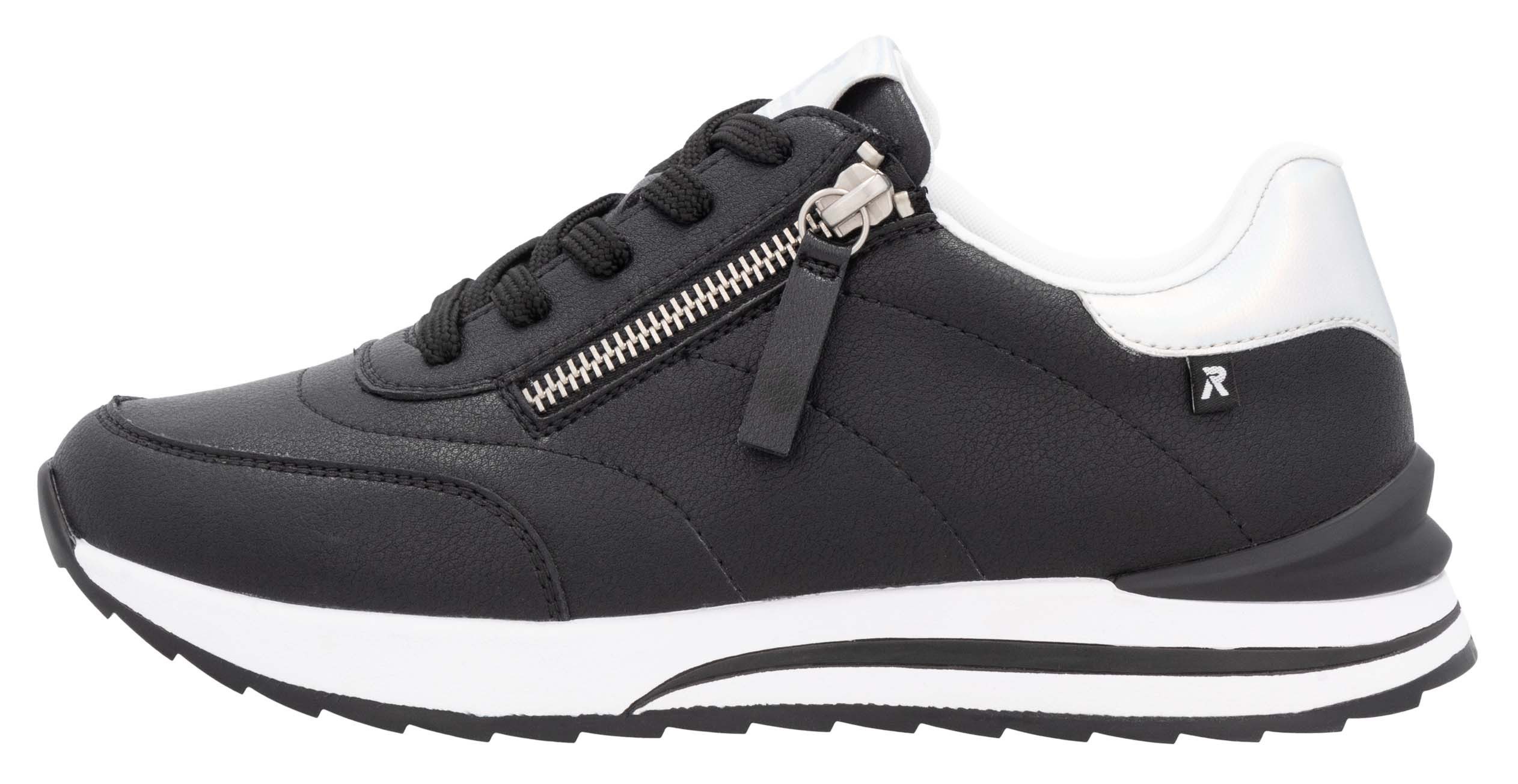 RIEKER Sport Plateausneakers , vrijetijdsschoen, lage schoen, veterschoen in smalle vorm